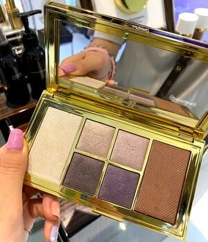 Tom Ford Shade &amp; Illuminate Face &amp; Eye palette Swatches - Red Harness, Moonlit Violet