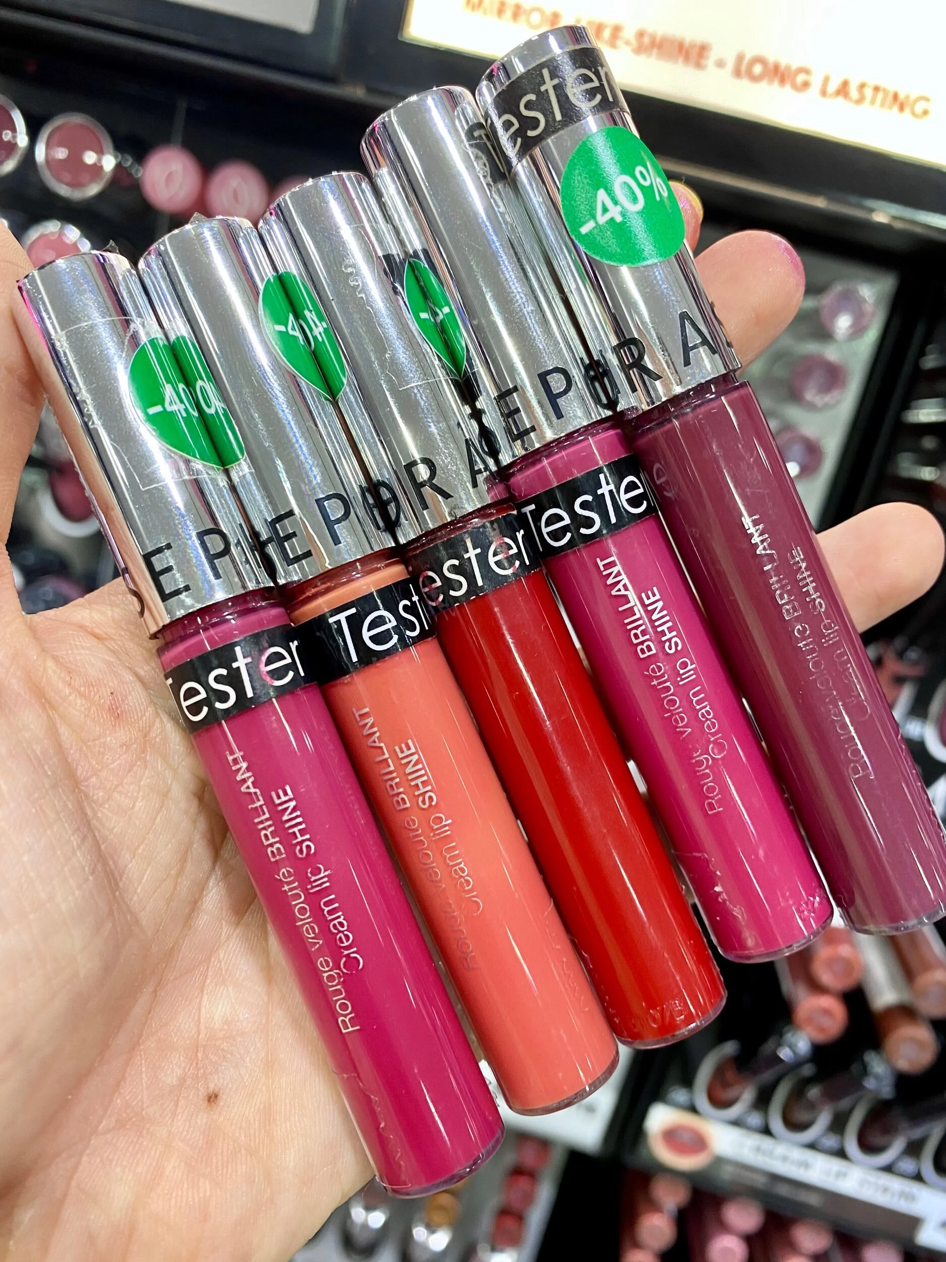 Sephora collection Cream Lip Shine Liquid Lipstick - 09 Fantastic Pink, 06 Sunshine Pink, 08 Red Potion, 09 Fantastic Pink, 11 Dark Plum
