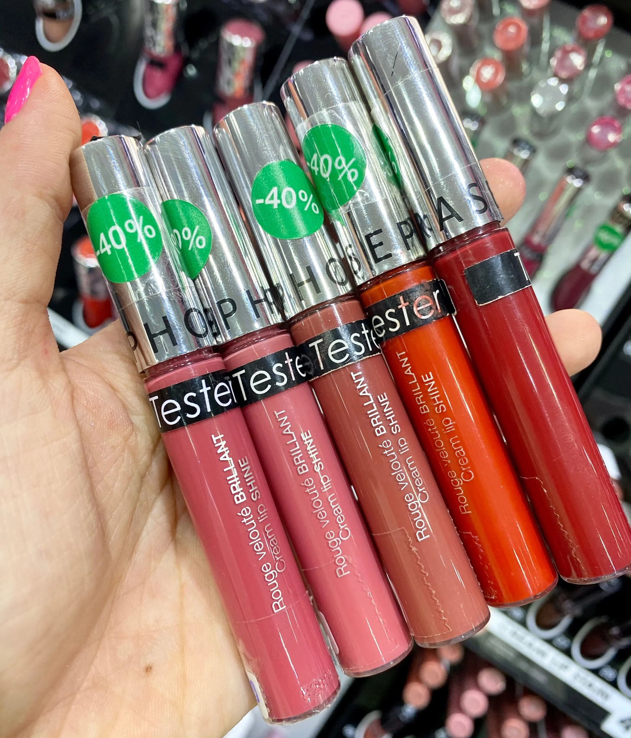 Sephora collection Cream Lip Shine Liquid Lipstick - 13 Sweet Crush, 16 Watermelon Syrup, 18 Praline Crime, 20 Tangerine Punch, 21 Dearest Ruby