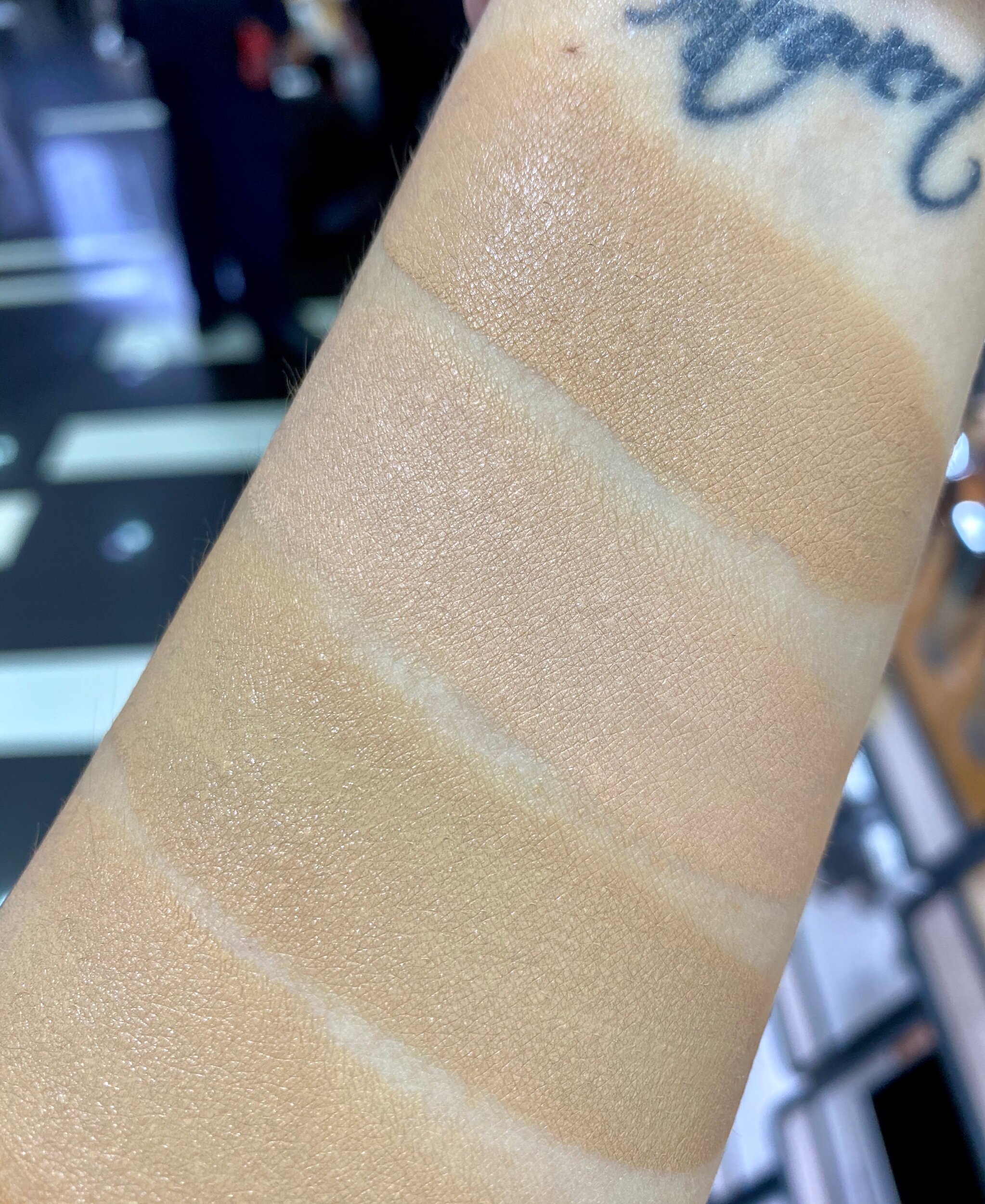 Cover fx Power Play concealer Swatches - N Medium 3, G Medium 2, G Medium 4