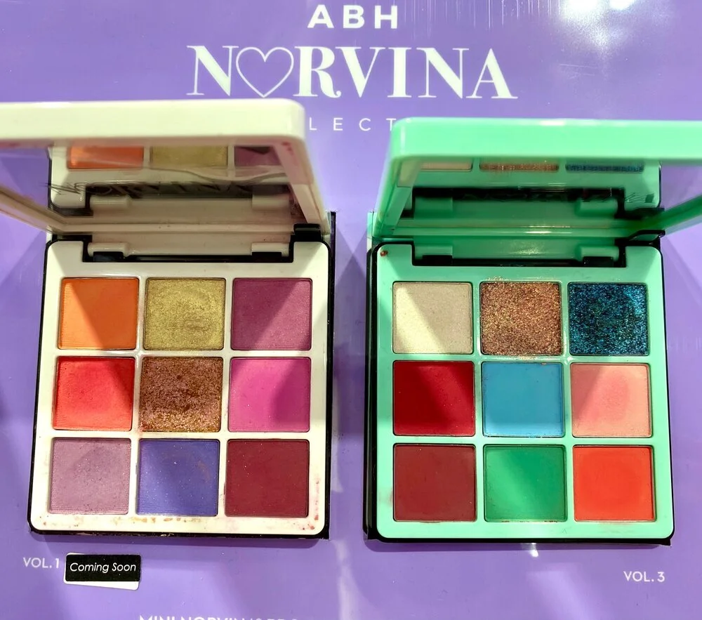 Anastasia Beverly Hills Mini NORVINA® Pro Pigment Palette Vol. 1, Vol 3,  Pro Pigment Palette Vol. 4 Swatches