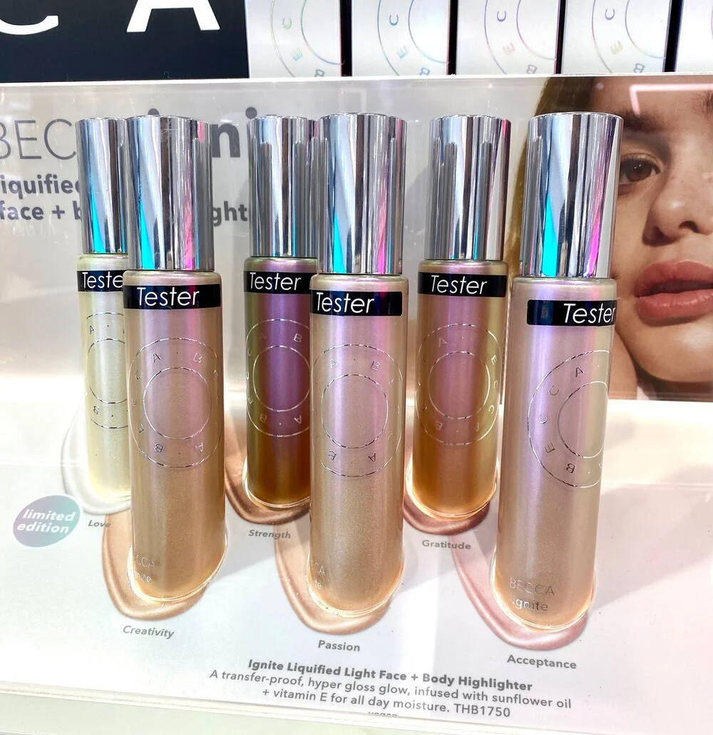 Becca Ignite Liquified Light Highlighter Swatches