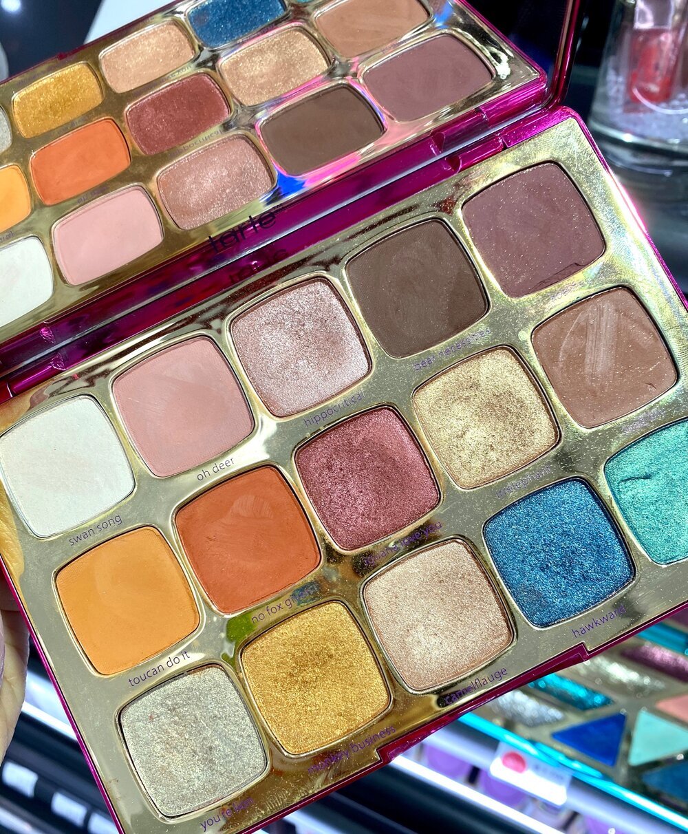 Tarte Unleashed Eyeshadow palette &amp; busy gal goals eye &amp; cheek palette Swatches 