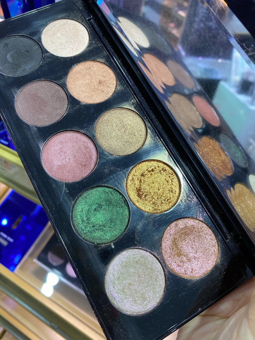 Pat McGrath Labs Mothership II Sublime palette,  Blitz Astral Iconic Illumination Quad Swatches