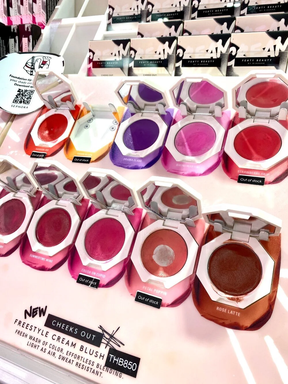 Fenty Beauty CHEEKS OUT FREESTYLE CREAM BLUSH Swatches