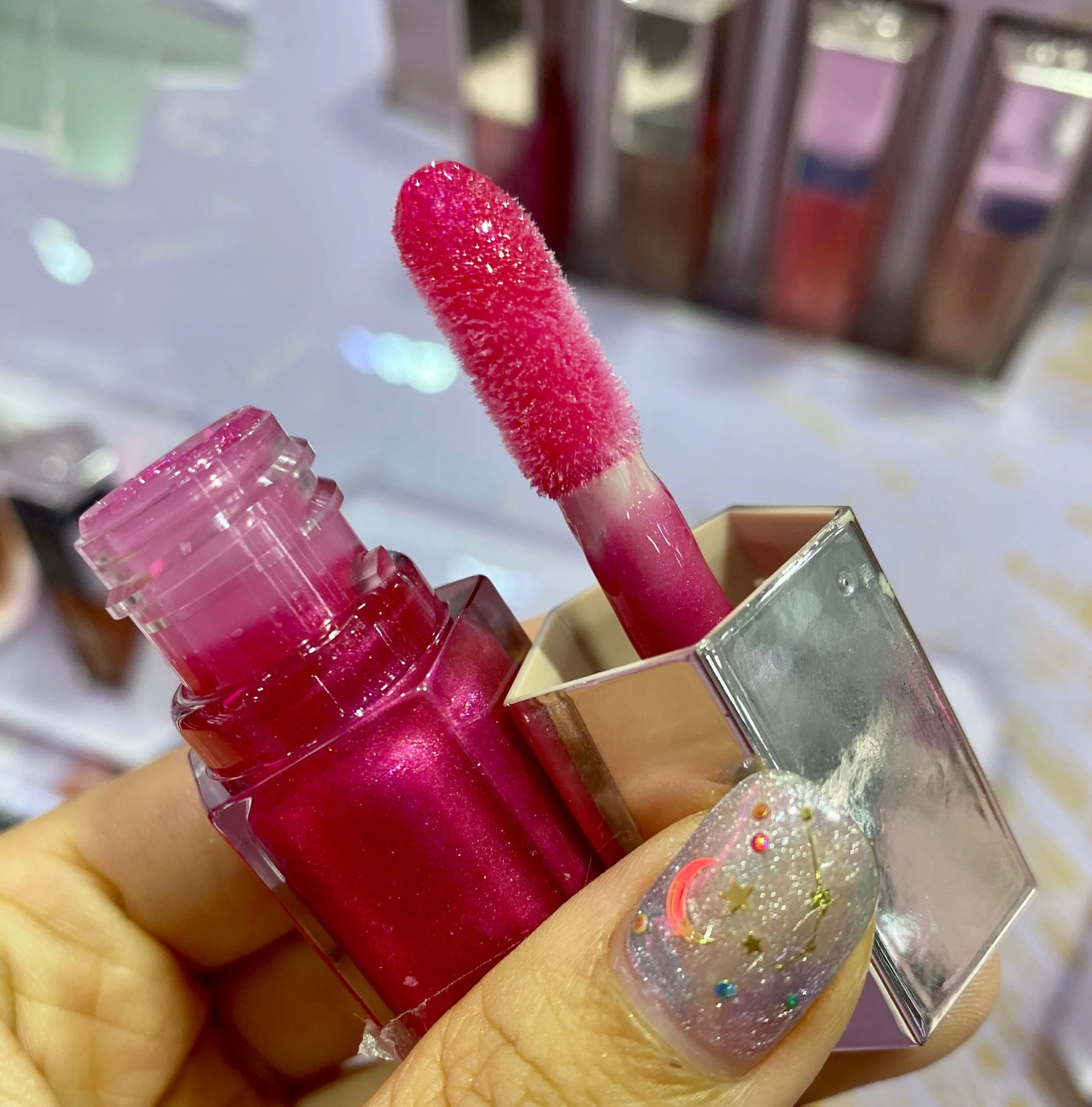 Fenty Beauty Holiday Launches Rose Rave Diamond Bomb Snap Shadow Glow Trio Face Lip Body Set Glossy Posse Holo Daze Edition Mini Gloss Bomb Survivorpeach