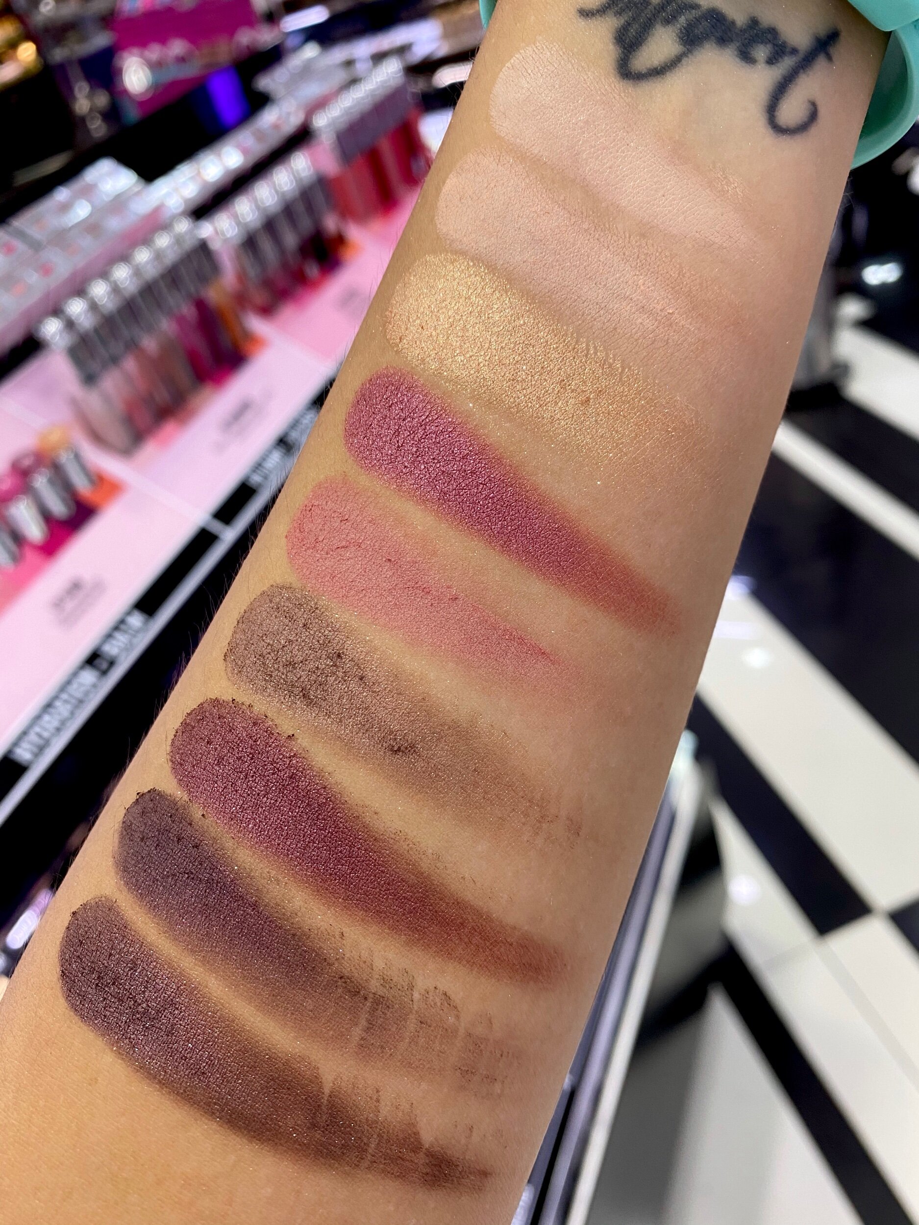 Dior Backstage Eye Palette Rosewood Neutrals Amber Neutrals Swatches 