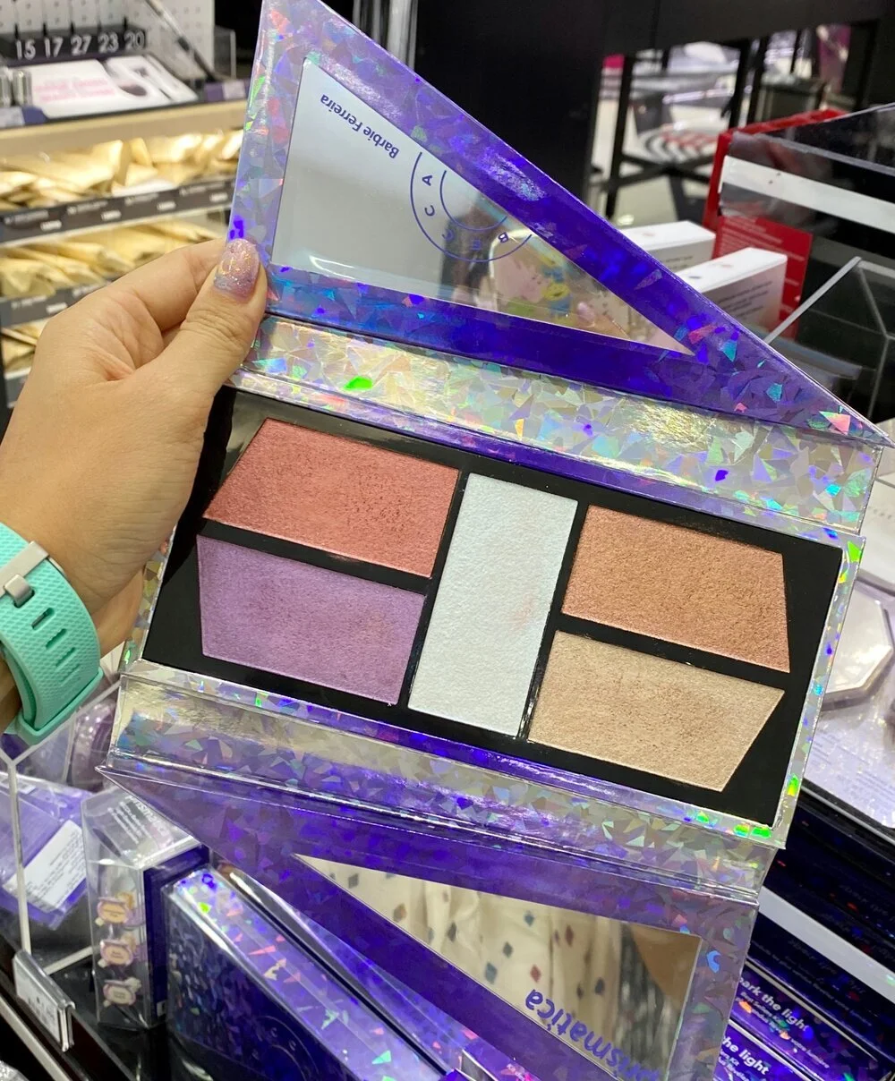 BECCA x Barbie Ferreira Prismatica Face &amp; Eye Palette Swatches 