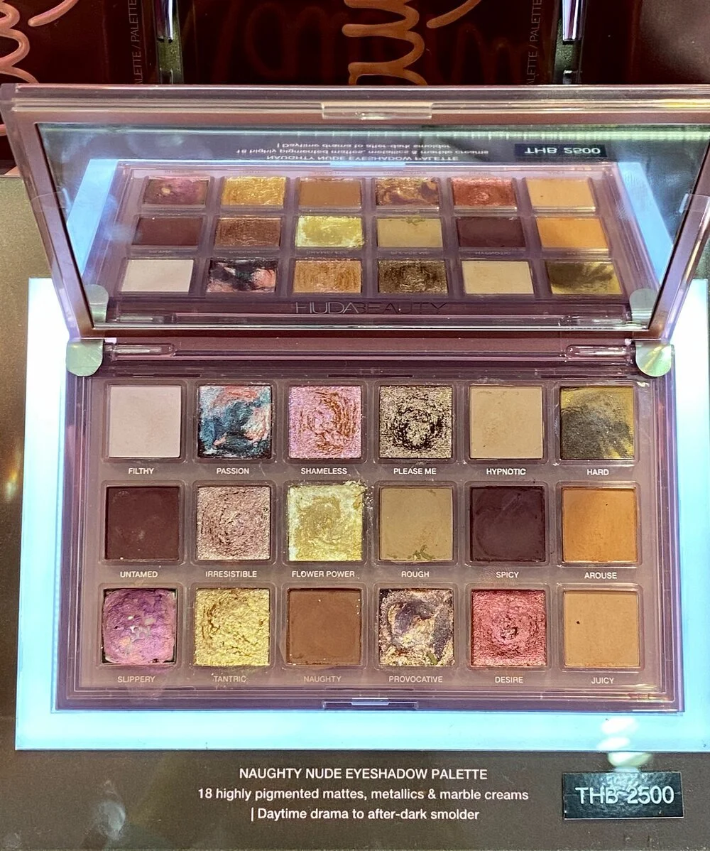 Huda Beauty Naughty Nude Eyeshadow Palette Swatches 