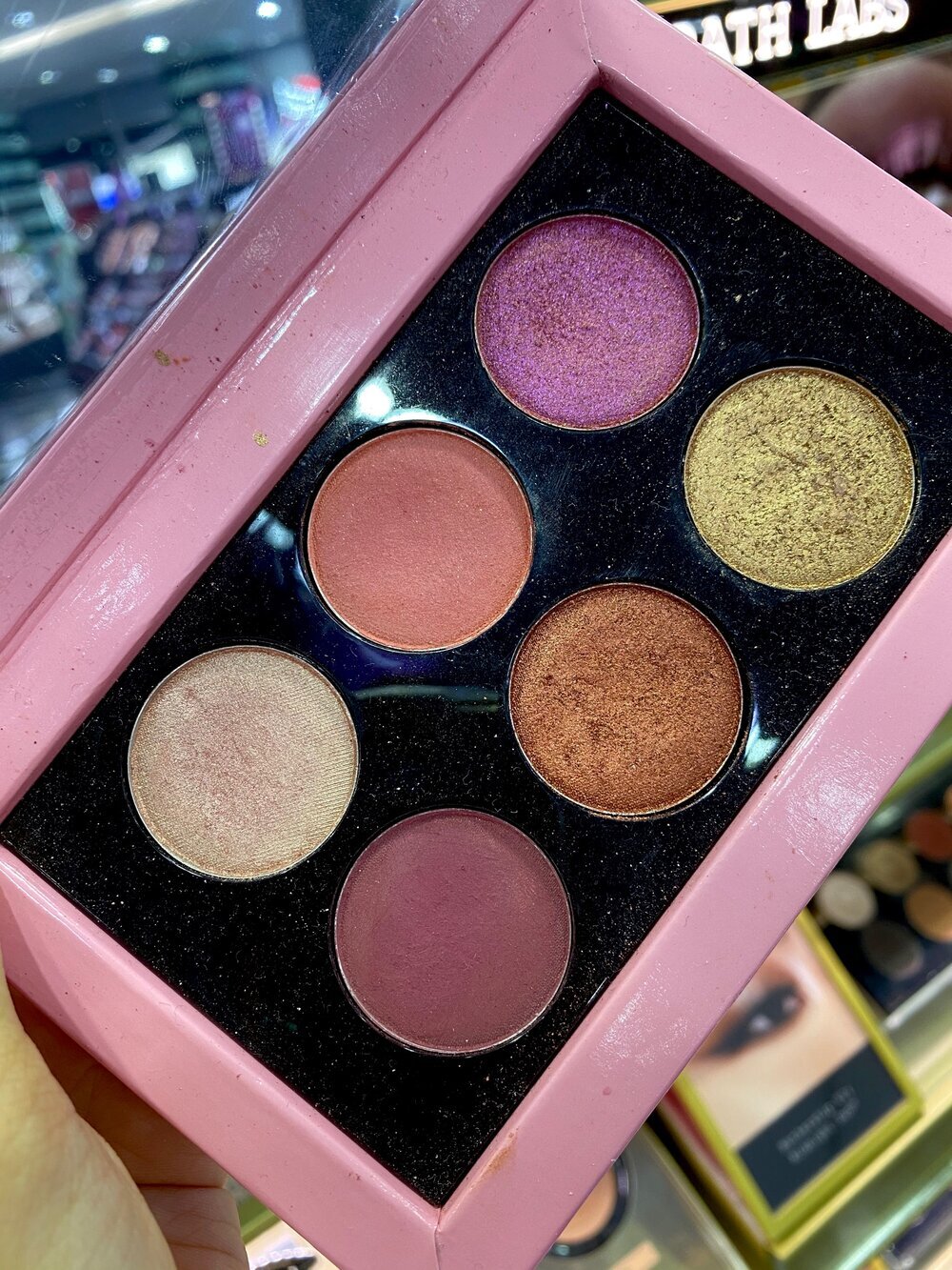 Pat McGrath Labs Limited Edition Mthrshp Rose Decadence &amp;  Skin Fetish Sublime Skin Highlighting Trio  Palette Swatches