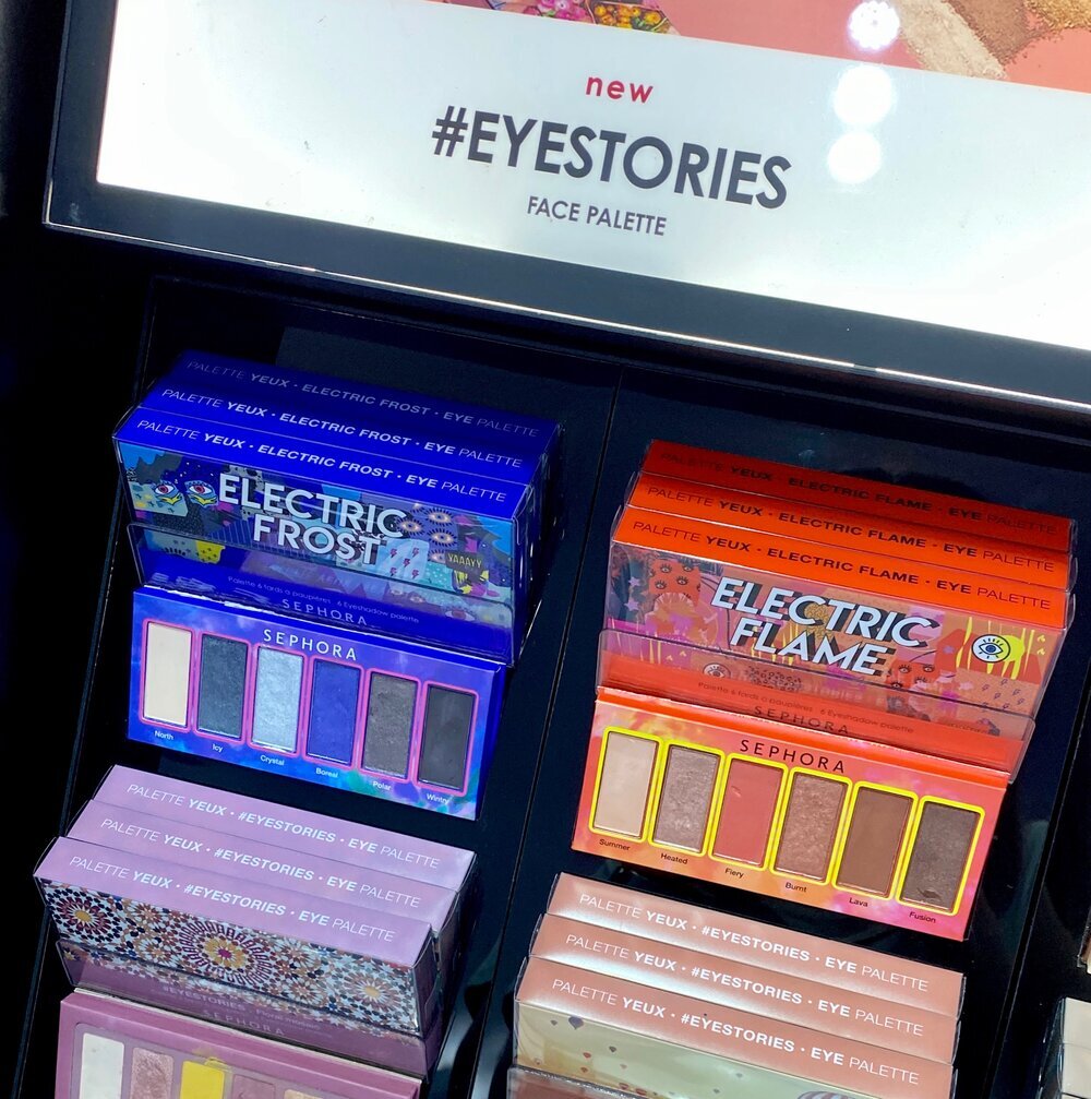 Sephora Collection #eyestories Electric Eyeshadow Palette Swatches: Electric Frost, Electric Flame 