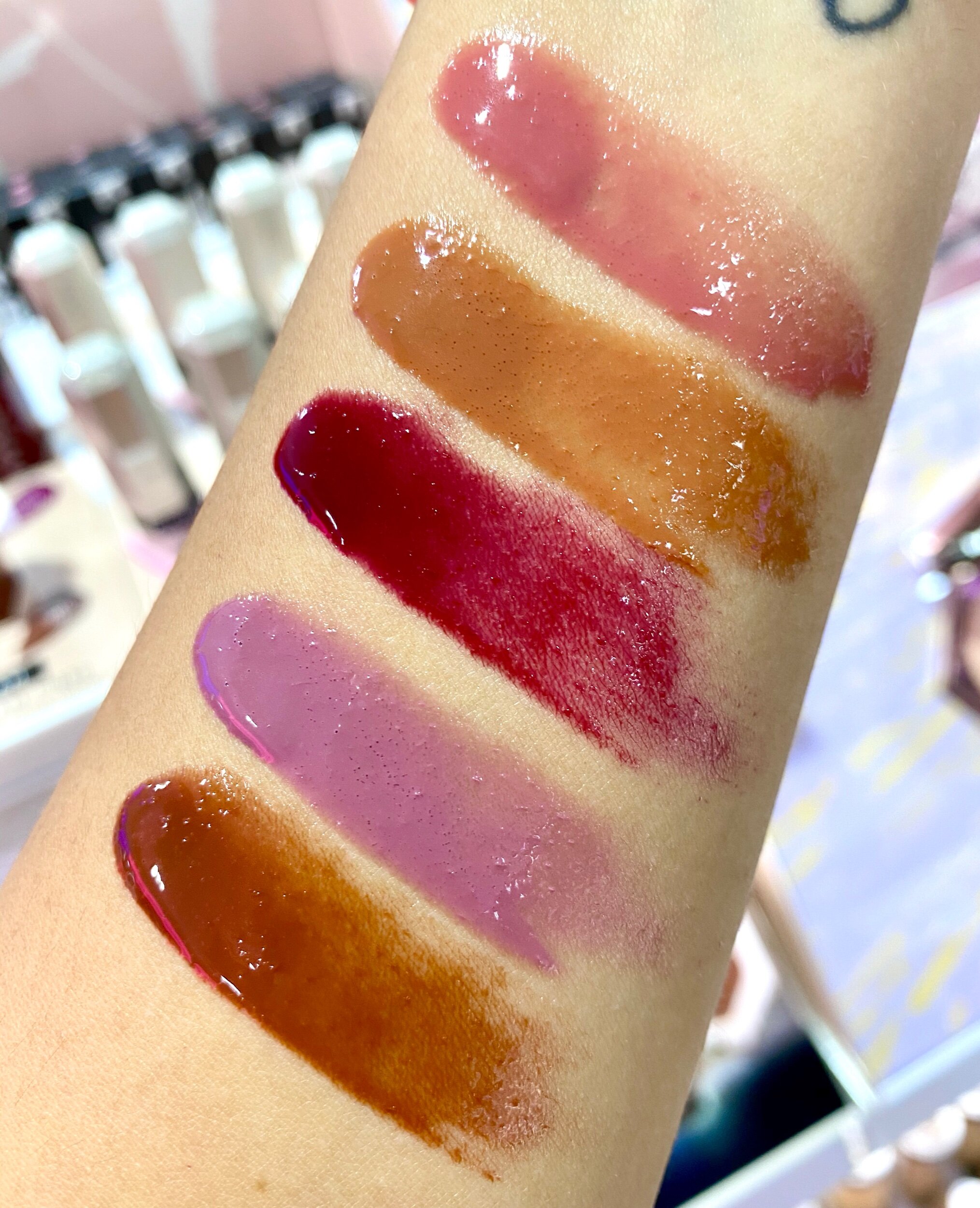 Fenty Beauty Gloss Bomb Cream Color Drip Lip Cream Swatches Survivorpeach