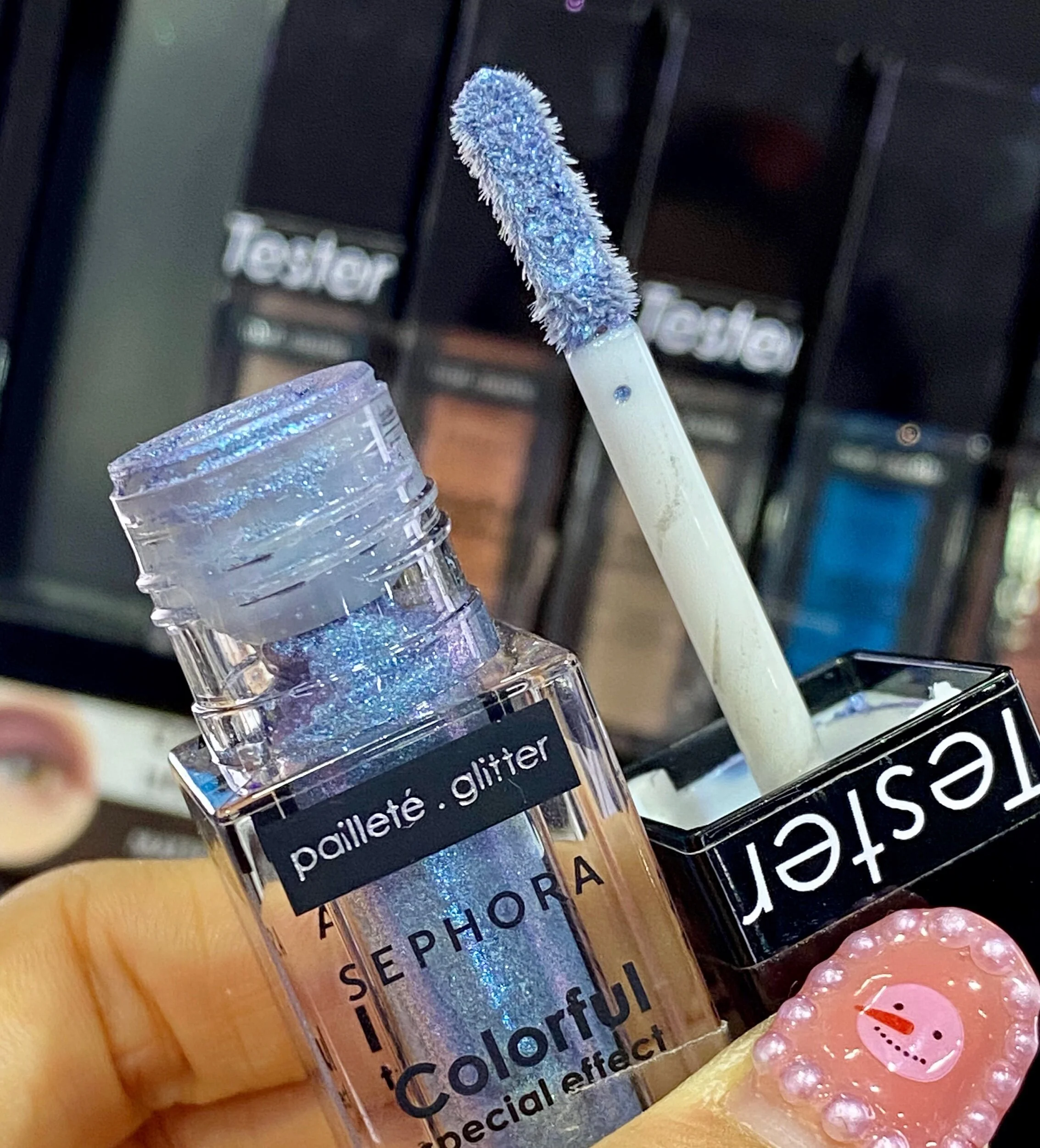 blue liquid eyeshadow