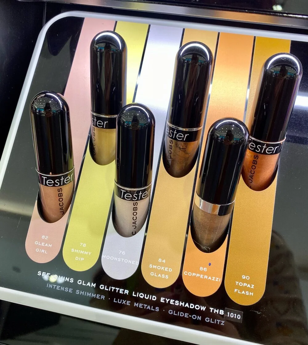 Marc Jacobs Beauty see-quins glam glitter liquid eye shadow Swatches