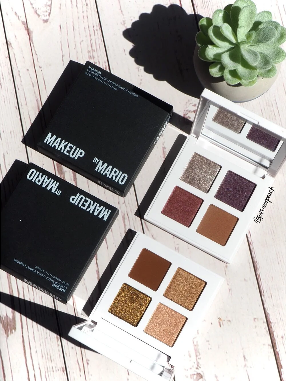 Makeup By Mario Glam Quads Review &amp; Swatches 