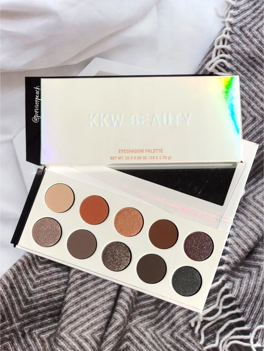 KKW Beauty Crystalized Eyeshadow Palette Review &amp; Swatches 