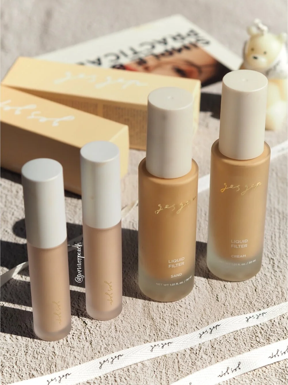Gesgep Review &amp; Swatches Part 2: Liquid Filter Foundation, Multi Concealer