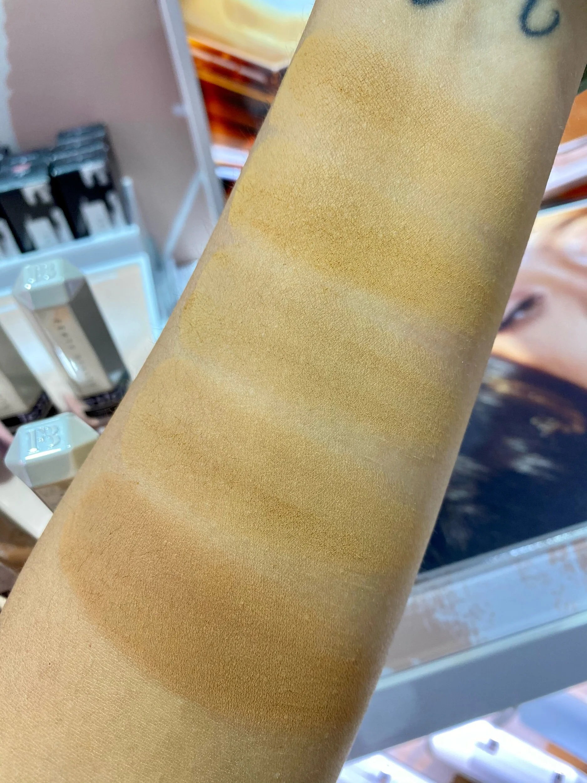Fenty Beauty Pro Filt R Soft Matte Powder Foundation Swatches Of All Shades Survivorpeach