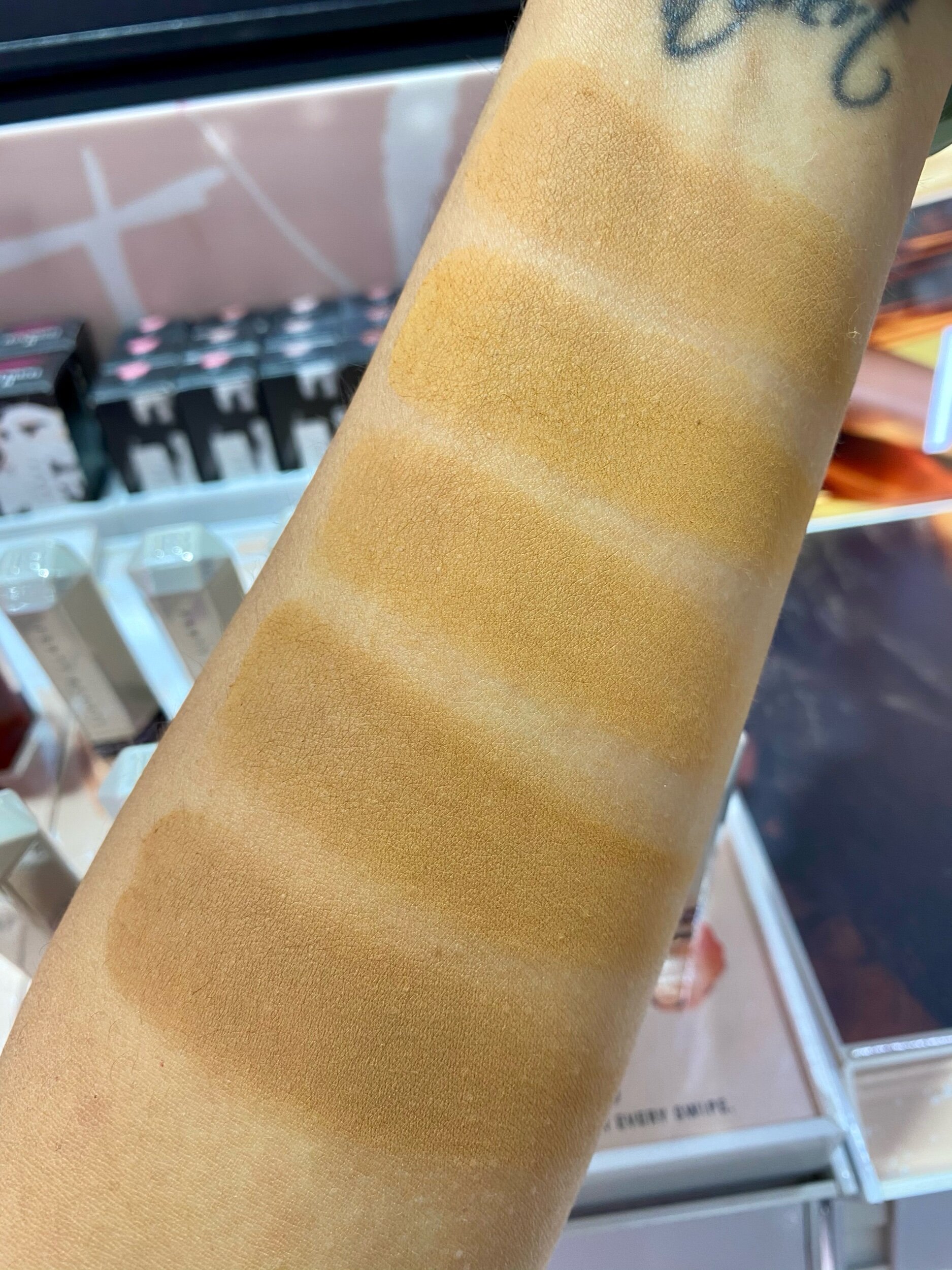 Fenty Beauty Pro Filt R Soft Matte Powder Foundation Swatches Of All Shades Survivorpeach Fenty Beauty Pro Filt R Soft Matte Powder Foundation Swatches Of All Shades Survivorpeach