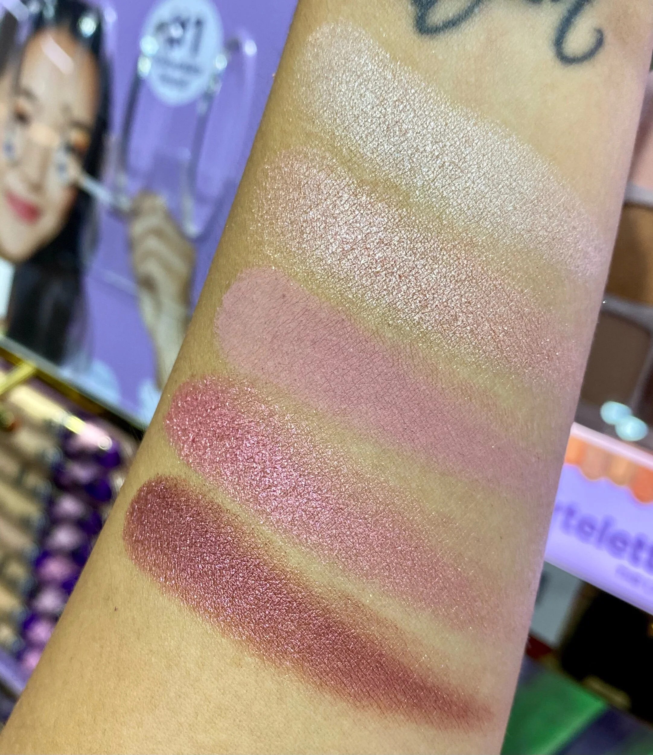 Tartelette™ juicy Amazonian clay eyeshadow palette swatches