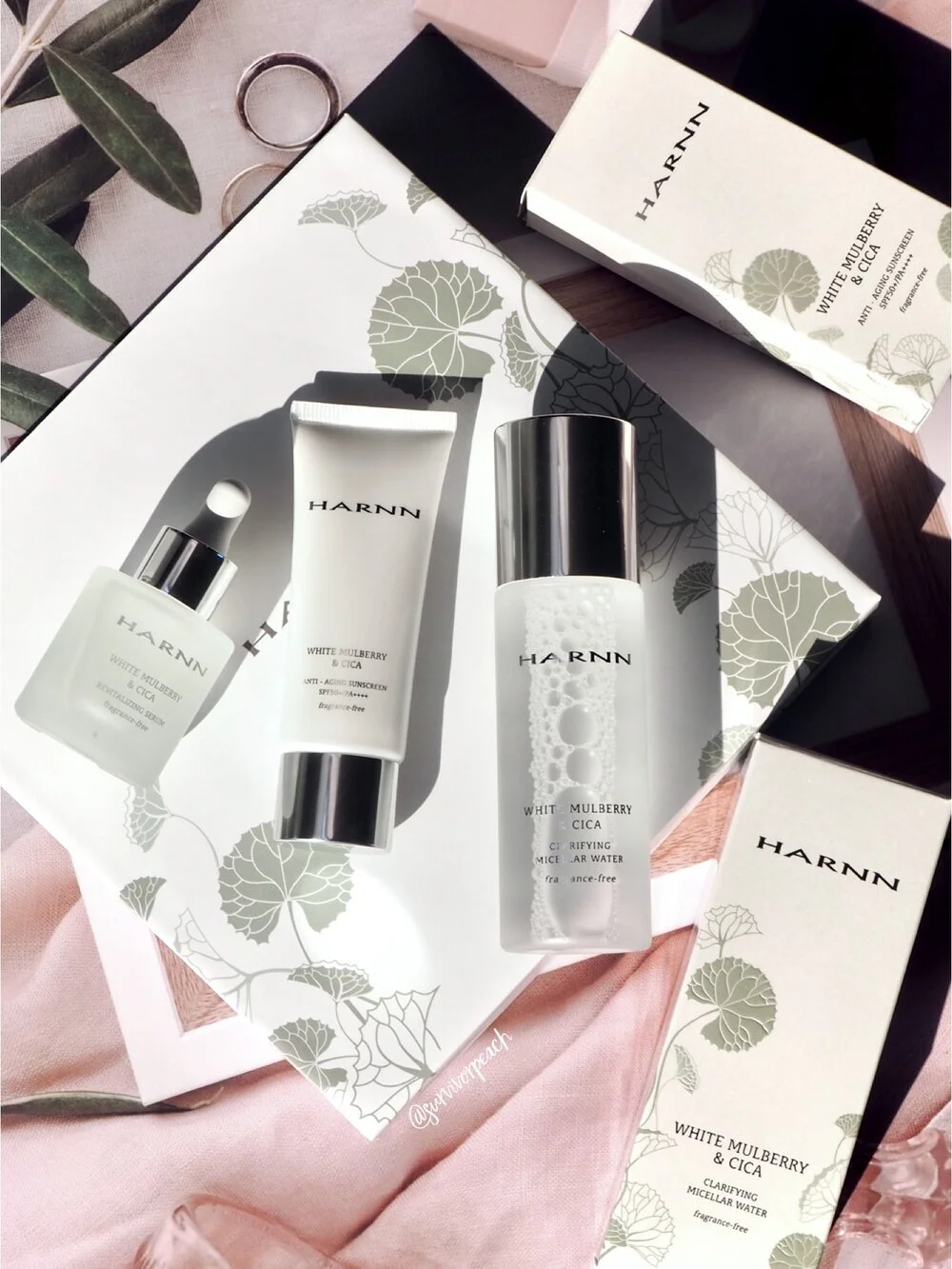 HARNN White Mulberry &amp; CICA Clarifying Micellar Water, Anti-Aging Sunscreen, Anti-Aging Sunscreen SPF50+ / PA++++