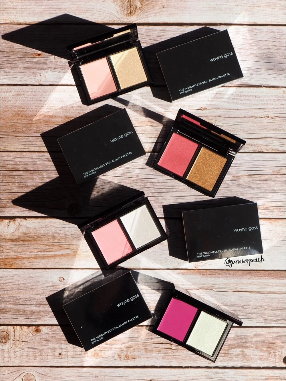 Wayne Goss The Weightless Veil Blush Palette Review &amp; Swatches 