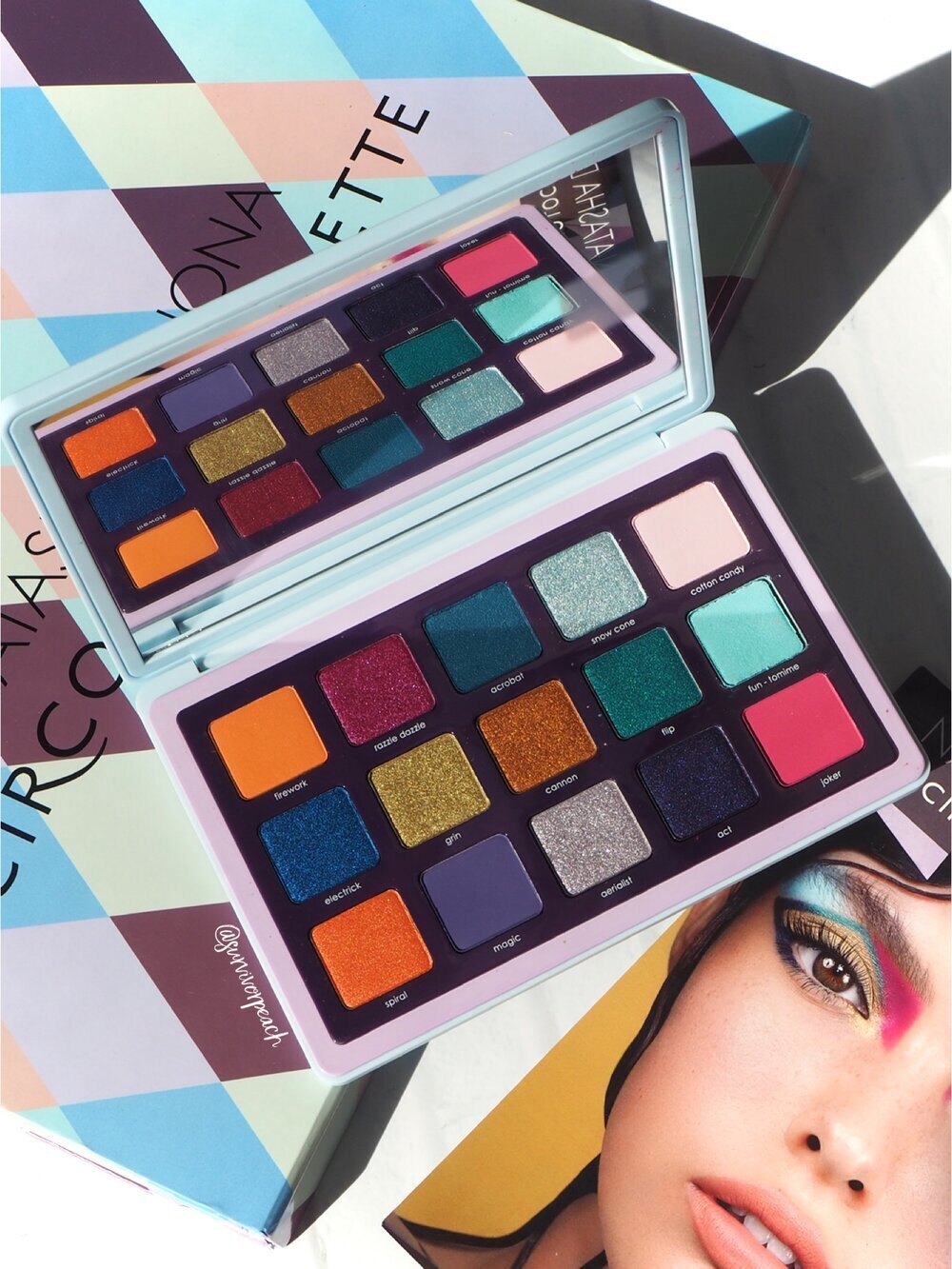 Natasha Denona Circo Loco Eyeshadow Palette Swatches 