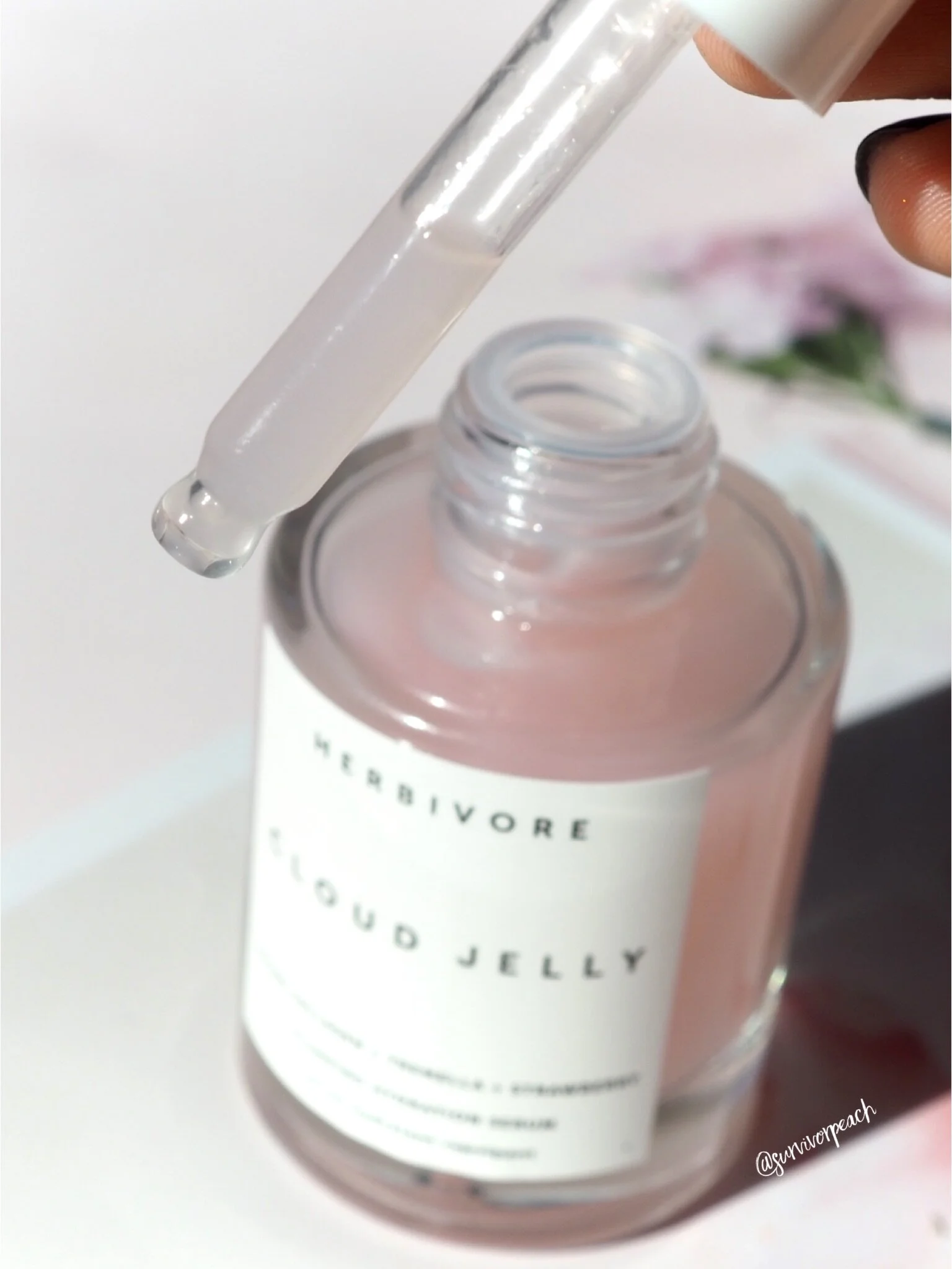 Herbivore Cloud Jelly Serum, Pink Cloud Cleanser Review — Survivorpeach