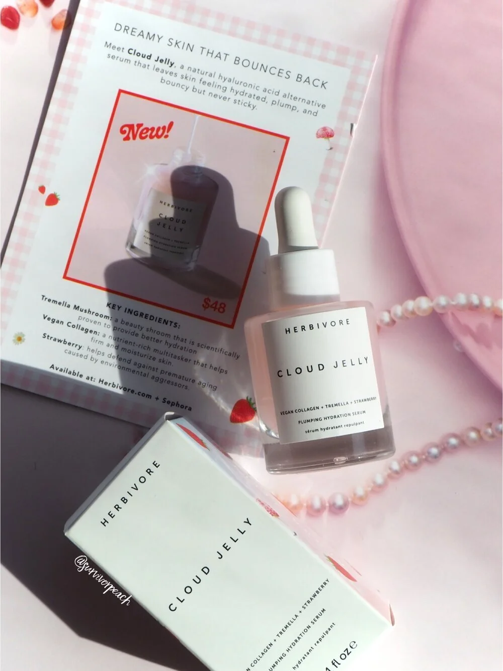 Herbivore Cloud Jelly Serum, Pink Cloud Cleanser Review