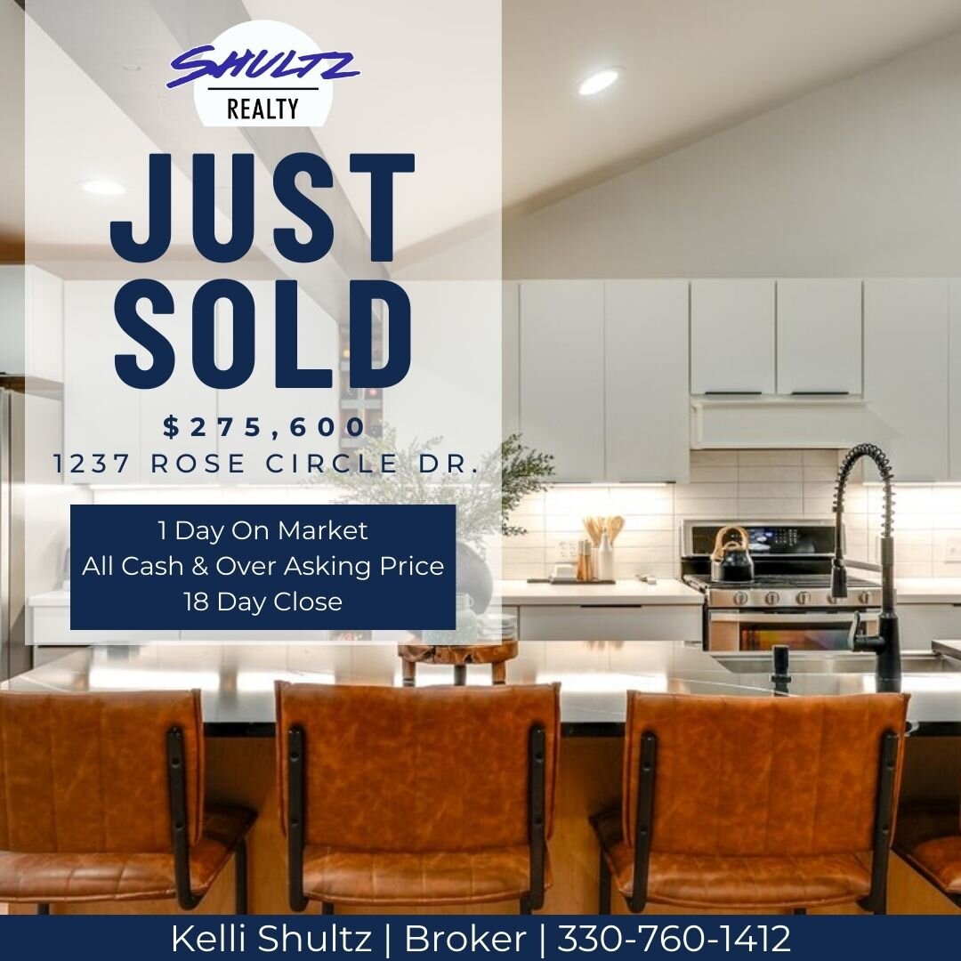 One of our final Shultz Realty closings before the year is over, and it did not disappoint! Congrats to our Sellers on their dream relocation to NC and securing an all cash closing on their home in OH! They designed and remodeled this home so thought