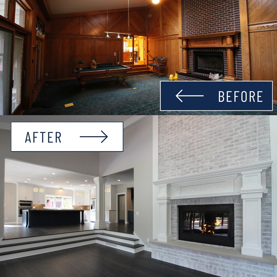 Transform your space with style! 🔨 Visit our website to see all of our luxury renovations including this beautiful transformation. Link in bio! 

#homebuilder  #luxuryhomes #custombuild #renovationmagic #homeinspo