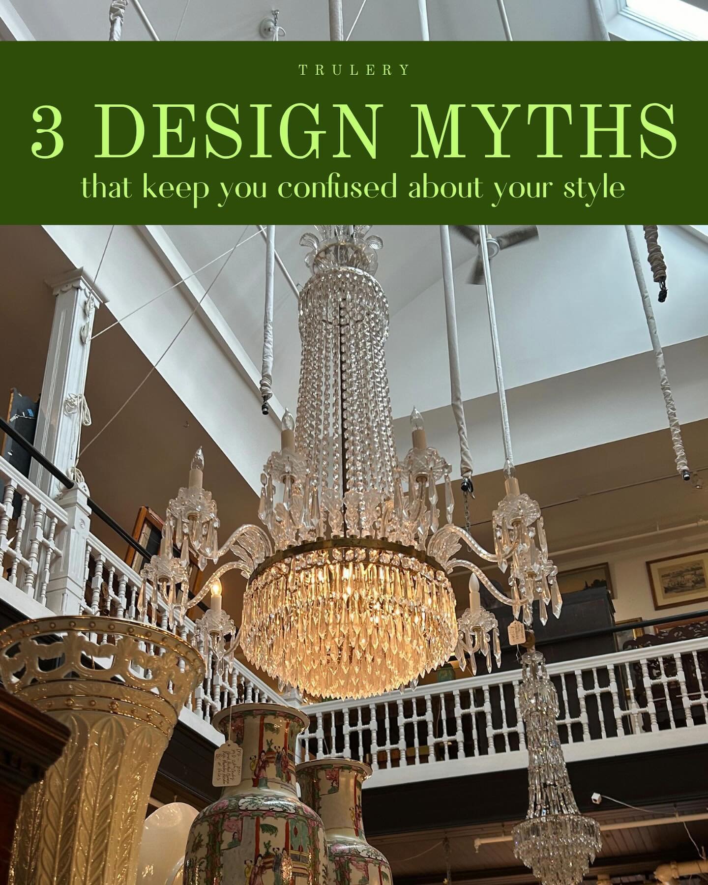 Sometimes we hold on to design myths that keep us from developing our design sensibilities&hellip; Talking about it on the blog now&hellip; click link for post.

#designpsychology
#trulery
#designstyle 
#interiordesign