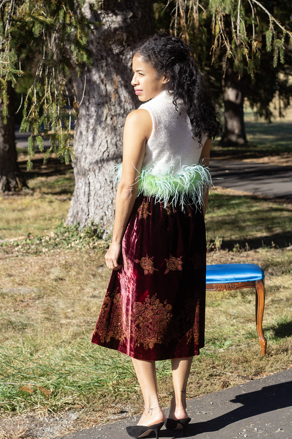 Brocade-Velvet-Parlor-Skirt-vintage-midi-skirt-Trulery-3