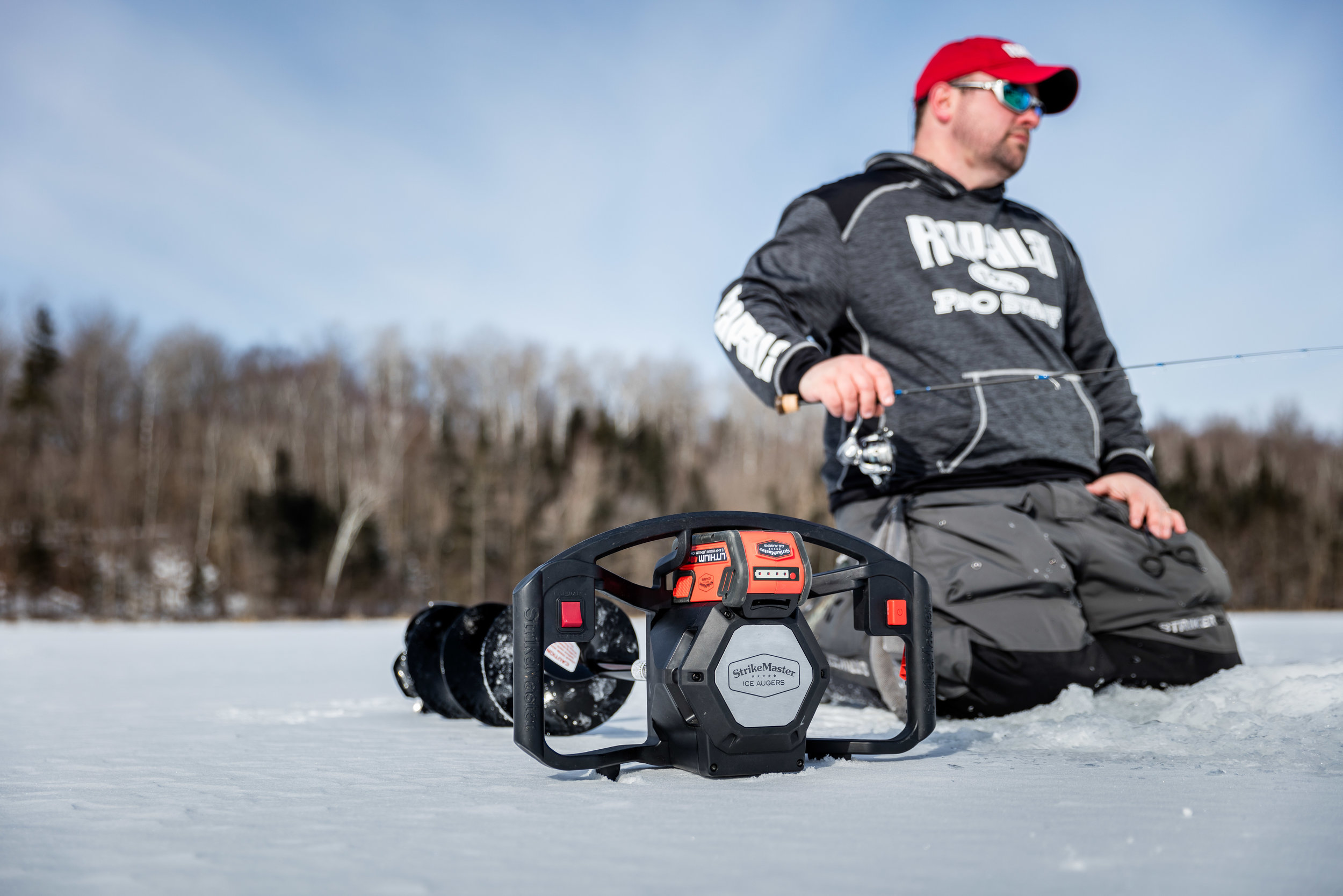 The fastest ice fishing drill/auger combination is.