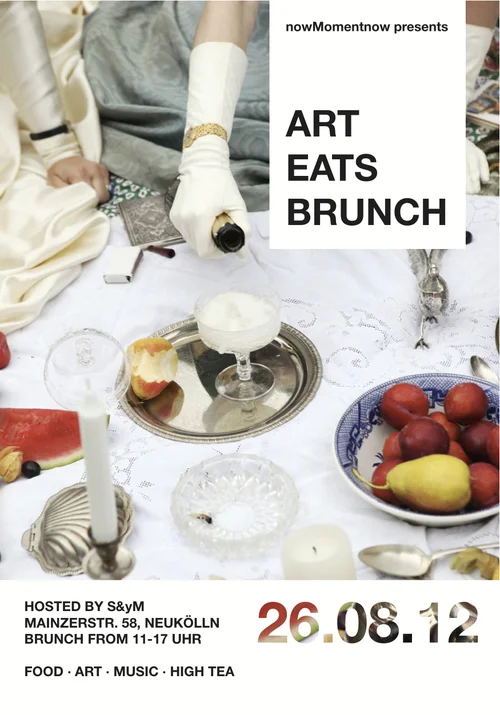 UNLIKE CITY GUIDES Art Eats Brunch
Get your brunch on this weekend as nowMomentnow hosts “Art Eats Brunch,” a merging and melding of creative and artistic types in Berlin. Art space S&yM hosts this Sunday soiree, with photography shown by Berlin-based, New York-native Alexa Vachon and high tea goodies provided by Foodgasm Berlin . DJ sets and probable surprise performances will keep the party going well beyond the afternoon. Get more details here .