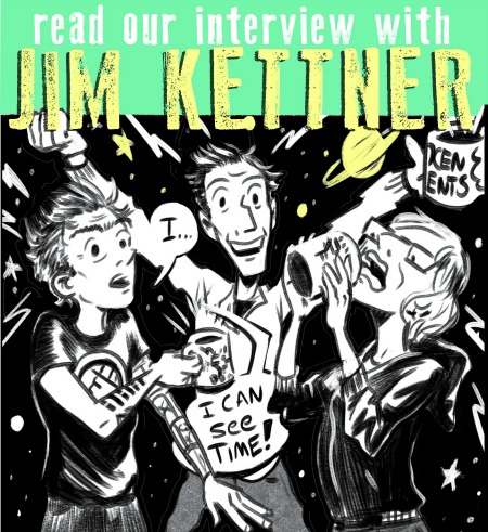 SILVER SPROCKET Interview with Jim Kettner Jim Kettner’s contribution to As You Were: Living Situations provides readers with a glimpse of life at the infamous Philly punk house Book House. But these days, Kettnerd calls Portland his home. Read more to find out about his recent nuptials and forthcoming book, tips for giving your punk house a good name, and what exactly a “cool bag” is. Interview by Natalye for Silver Sprocket What have you been doing since we last talked to you ? Well, I’ve been super duper busy the past couple of years. Some of that has been professional and some of it has been personal. The biggest craziest most life altering things were that I got engaged on Space Mountain, got married a few months later, found out that I got a book deal with my wife while we were on our honeymoon, and then relocated from Oakland to Portland. This was all between January and August of 2015, so it felt really non-stop. I definitely felt like I was living several years of big events in just a few months. And in that time, I was also privileged to continue teaching comics classes at a few Bay Area colleges, and I attended a great comics residency at the Atlantic Center for the Arts with A.D. author/cartoonist Josh Neufeld . So yeah, all of that. Plus drawing some short comics for magazines, illustrating the cover for the Tørsö record , and getting started on this new graphic novel. Whew… I’m tired just typing that. (EDITOR’S NOTE: Kettnerd also contributes to two podcasts, Galaktacus and Adult Crash .) You got married! Hooray! Celebrating love is awesome. Tell us more. My wedding was pretty nuts. Like, geez. I dunno. Getting married might seem like the least punk thing ever. I’ve been to so many dumb weddings, I mean… not that getting hitched is inherently dumb, but there are a lot of aspects to traditional weddings that I think we can all agree are pretty bogus. But hey, celebrating love and hanging with your best homies is great, so it was really important to me and my wife (still getting used to saying that) Lacy that we create a fun day for us and our friends to remember. I had a couple of very specific requirements. I had always thought that weddings were backward, you know? Like there’s this ceremony that’s supposed to be the important part, but then on the day, I’ve seen it sort of rushed through just so we can then worry about getting grandma to the buffet. So I wanted to flip it and have things that were still surprising and spontaneous. It was basically a field day event/BBQ hangout at a picnic site. We had a bounce house and a high striker (you know, the ring-the-bell-with-the-hammer thing). I had designed a bunch of game events like bocce and croquet, and a sack race, and had all of these custom trophies made up for all the events. AYW contributor Ramsey Beyer actually won the bounce house competition for “Most Brutal Bounce.” Lacy and I didn’t know when the ceremony was going to take place. We entrusted our best friend Monica with the “wedding horn,” which sounded at a random time of her choosing—at which point we dropped what we were doing and raced to the mystery spot lookout point where we said our vows. All our guests were led up to this mystery spot and we improvised our vows. It was so fun and silly. Great vegan food. We had a DIY YouTube karaoke afterparty at our gym and sang Gorilla Biscuits and Bikini Kill. It was excellent. So now your first big task as a married couple is writing a book together… The book was a long time coming. It was a project that had been in development at one publisher. So there had been a pitch with sample pages I had drawn and it had moved along quite a bit, and then the editor who was working with us left the publisher and it flatlined. Months later, I was contacted by a friend who was working for New Harbinger Publications . They were looking to get into the graphic novel game and he was contacting me about potentially being an illustrator for a project if they found a good one, and “Oh by the way, do you know anyone who writes about health and wellness issues?” And I was like “Well… me and Lacy already have a pitch book of her memoir about eating disorder recovery…” So from there we had some meetings. We made another revised pitch book with new sample pages. The process of making art just to show to publishers is its own special pain in the ass, because as you’re working on them, you are almost positive that the work won’t be in the final book. But anyway, we put that out there and then moved on to the craziness of planning the wedding. It was easy to not worry or obsess about it because, again, planning and prepping for a wedding takes up a lot of brain space. And it wasn’t until we were on our honeymoon in Kauai, where we are already at this level of insanely happy newlyweds in paradise stoked, that we got the email with the green light for the project. Their only real note: Make it MORE PUNK. It is pretty exciting, and right now this book, tentatively titled Ink In Water , is my full-time job. I have an October deadline for a 224-page project. Lacy only finished her full draft around the new year, and since then, I’ve been trying to stay on a page a day schedule. I started the final art on January 7, and I’m currently closing in on page 50. So it is a pretty nose-to-the-grindstone life from here until October. But hey, can’t complain. Dream Job. Since you seem to be the As You Were expert on punk houses, what would you say is the criteria for choosing a good name for a punk house? Ha! I don’t know if I’m an expert. There were so many good contributions and experiences represented in Issue 4 . That being said, I feel like a good punk house name just has to come out of its personality. You shouldn’t force it. Take into account the personalities of the housemates, the aesthetics of the place, the location. These could all be good cues to draw from, but for the most part, I feel like you should live someplace a couple of weeks before you decide on a nickname. What is the “cool bag?” Oh my gosh… I just sort of realized that it is only inferred in my AYW story and maybe not very explicit. OK. So, a cool bag is a silly as hell, fun, and cheap way to cool down on a hot summer night. All you need is a garden hose and extra durable industrial strength Hefty bags. Climb in the bag. Tie it close around your neck. Insert hose. Turn on faucet. Chill the eff out. It is super fun, just like a person-sized pool. It’s sort of like a kiddie pool, but more like a pod. A swimmy pod. OK, maybe I’m not selling this super well. But trust me. On a super hot sticky August night in Philly, it was pretty awesome. You mentioned in your last interview that studying writing helped you a lot when it comes to trimming the fat and narrowing in on the narrative in your comics. For this newest contribution, are there any things about Book House or memories from there that didn’t make the cut? What were they? Yeah, gosh. That story was really tough because I wanted to include so much, and looking back the narrative feels so crammed, but I so didn’t want to leave anything out. But yeah, I did omit a few of the other silly things we did. Like, for a while, we had a season-long couch surfer named Craig. He basically spent a winter on our couch… which I should note, we called the mom couch, because it was made of the kind of denim you usually see in mom jeans. Anyway, Craig made a blanket fort that lasted for seriously three months. It was big enough for most everyone in the house to get in and watch TV together. I don’t know if you know this, but Philly houses have notoriously bad heat. So winter hangs are all about bundling. That was pretty great. If you had to choose one artistic piece of output of yours (comic or otherwise) that would be representative of who you are to show someone who is not familiar with your work? This question is tough. Really, I guess it’s another fire under my ass because it doesn’t exist yet. I sort of think, in terms of visual art, I’m making the best work of my career on the book I’m drawing right now. It’s definitely the comics work I’m the most proud of in terms of visual storytelling/illustration. But while I definitely am helping write it in terms of editing and adapting it to a comics format, ultimately it is Lacy’s writing, and readers will get a much better sense of her than me when they read it. I have another graphic novel project (that is on the back burner right now) about my time working answering phones for an escort agency. That is a comics project that is in many ways the most personal auto bio kind of thing that I’ve made. I also have a draft of a prose fantasy novel in progress. Neither of these works are published (yet), but I do share them with friends and colleagues looking for feedback, and every time I am aware of how close the work is to me. Like, “Hey this is me, I hope you don’t hate it.” But out of the work that is actually out in the world, so much of it is either super short or freelance/collabs with other writers, so I don’t know how much of me is in it. The stuff in AYW is a decent representation in short chunks though. I would probably hand someone AWY #2 , ’cause I just think that mosh story is really funny, even though I wince at some of my poor lettering and sloppy drawing. What makes you excited about comics / making art in general? When it comes down to it, I really just love telling stories. I get excited about it almost every day. I mean… part of me has to if I want to make deadline. But often I sit down at my tablet (I made the switch to all digital work last year, so that happened too), and I see the given challenges on my next page. And I might have to do a tricky bit of character acting with my drawings in a scene, or draw a big crowd in an establishing shot and make all the people seem real and unique. I’ll read something funny my partner wrote that I get to draw and feel inspired. I also try to pick my head up from drawing every once in a while. And when I see other folks, artists, or whoever crushing their goals and making good things, doing good work, I feel stoked and inspired to bring my best to what I’m making. That could be the novel I’m listening to (I Audible non-stop when drawing), or the latest demo I downloaded from Bandcamp , or seeing other cartoonists doing very good work. How do your life and your comics inform one another? Real life and comics are constantly informing one another. Sometimes it’s the content that seeps into stories. Sometimes it’s how I work. For instance, since Lacy and I are both super busy workaholic types who are freelance… basically we could live life never taking breaks until we drop from exhaustion, so we try to keep pretty strict rules about calling it quits by a certain hour and making sure we spend time together chilling out. Your past two contributions to AYW have been autobiographical. Do you think that one day you will make comics about this period in your life? Absolutely! I mean, there is always the instinct to look back, especially for AYW and depending on the theme of the issue. But I think there’s storytelling potential everywhere. I mean… I don’t know if I would ever write a 200-page graphic novel about this time where I am intensely illustrating a 200-page graphic novel, but there are definitely funny moments and stories that are worthy of short strips, and the story of planning our wedding could definitely make a fun short story. Off the top of your head, who are some artists whose work you love that fans of your comics should check out? Oh boy. Paul Pope and Jaime Hernandez always and forever. Ursula LeGuin . Jessica Abel . Walt Simonson . Nate Powell . Kelly Sue DeConnick . Alan Brown . Greg Rucka . Liz Prince . Joe Abercrombie . Michael Chabon . Brian K. Vaughan . I could go on and on. I don’t know how much of me you’ll see in these folks’ work, but it is a big melting pot of influences that inform my work all the time. What question do you like to be asked / wish you were asked but never were… and what’s the answer? Hrm. I feel like… it’s really tough for an artist to make a living, and generally I wish people were more aware about this stuff when requesting work from illustrators and cartoonists. People are generally clueless about how long certain projects take/what fair compensation should look like. I guess I’d like the average person who asks about my work to be a little more aware of that. People who don’t draw look at work and think it’s magic. Like you snap your fingers and it happens, and why should they have to pay for it. This is probably just some saltiness from freelance gigs showing through. But I wish more employers/clients asked about it. Also, does your drawing hand hurt? And Yes. Yes it does. If you haven’t yet seen Kettnerd’s contribution to As You Were: Living Situations , get yourself a copy straight away .While you’re at it, check out his website . For a sneak peek at some pages of Ink In Water , you can also follow him on Instagram .