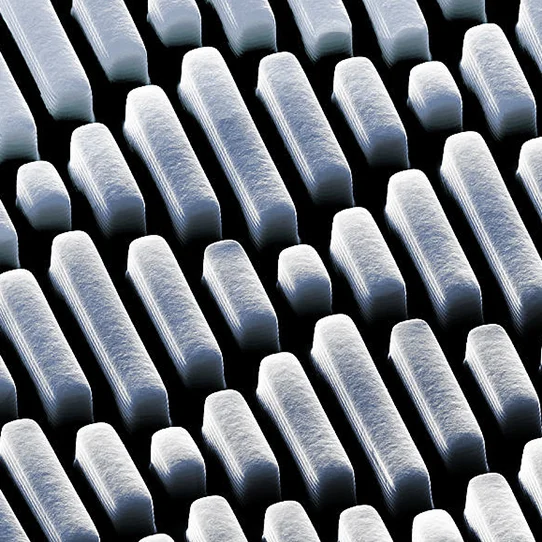 Sharklet antimicrobial material made with Roll to roll processing