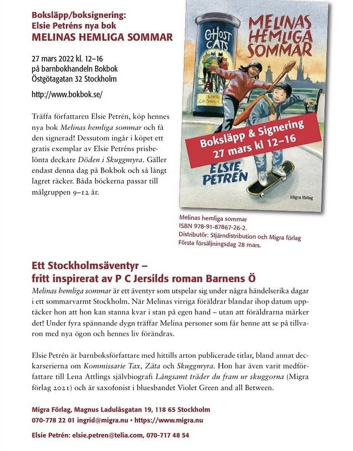 Release söndag den 27/3 kl