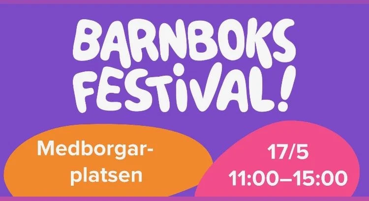 Barnboksfestival 17 maj på Medborgarplatsen 