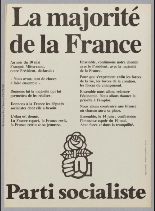 Législatives 1981 (Paris, 17e circonscription) : profession de foi du 1er tour