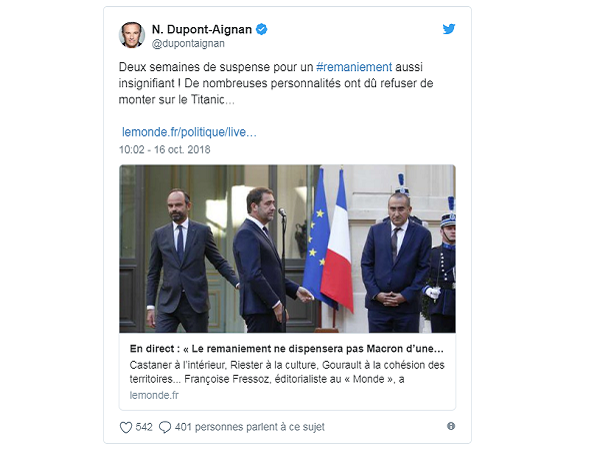 Le remaniement vu par les Sciences Po : les meilleurs tweets