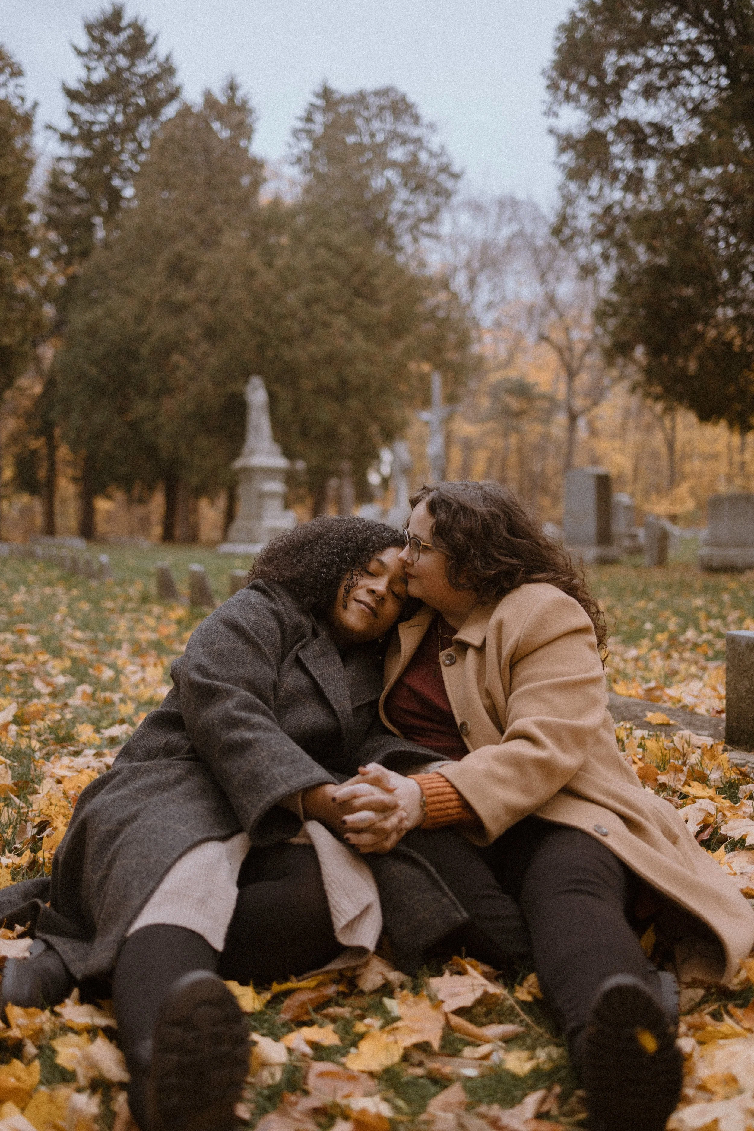 MK + Tiana // Moody Autumnal LGBTQ+ Engagement Session