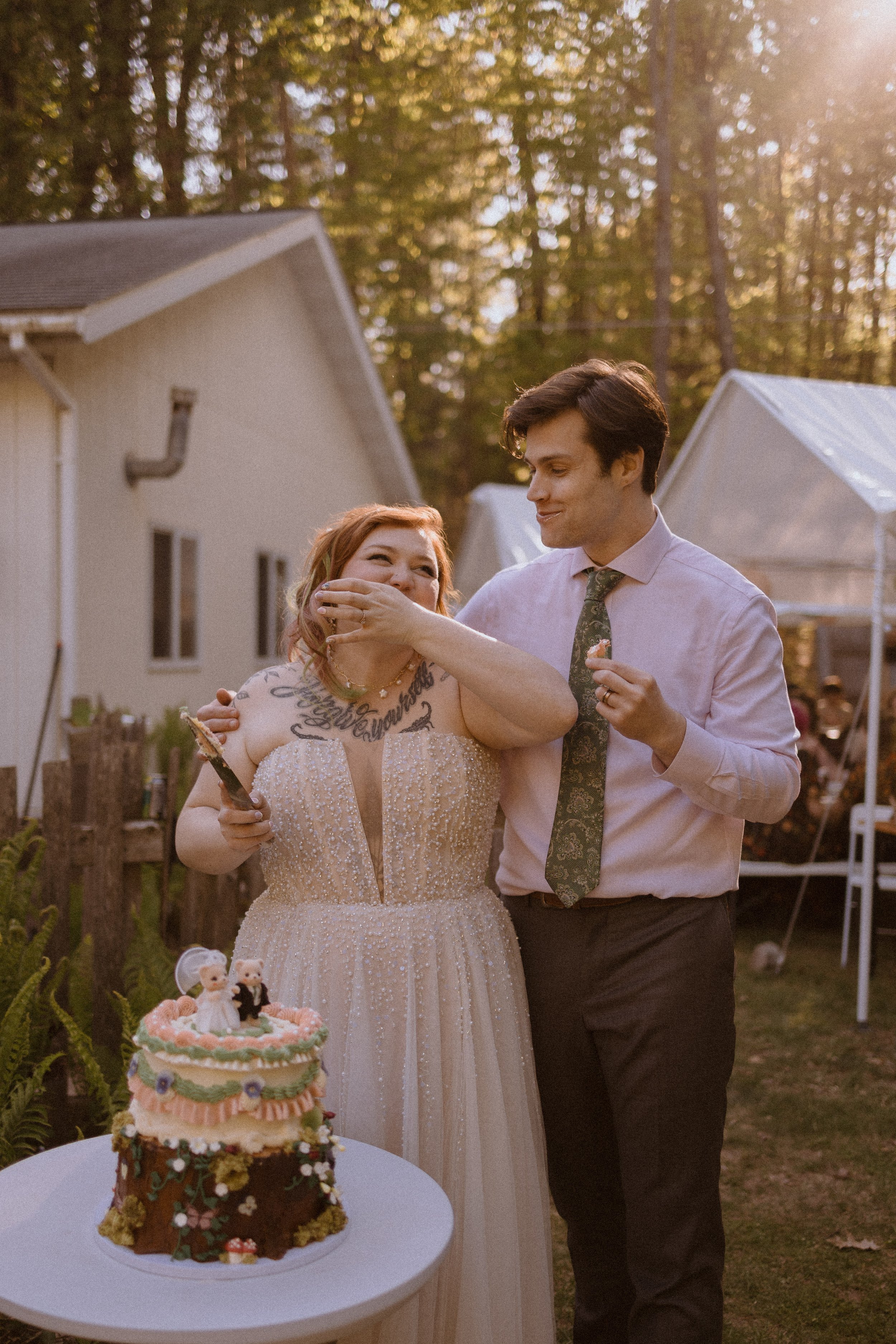 Juniper + Hunter // Whimsical Backyard Wedding in Marquette, Michigan