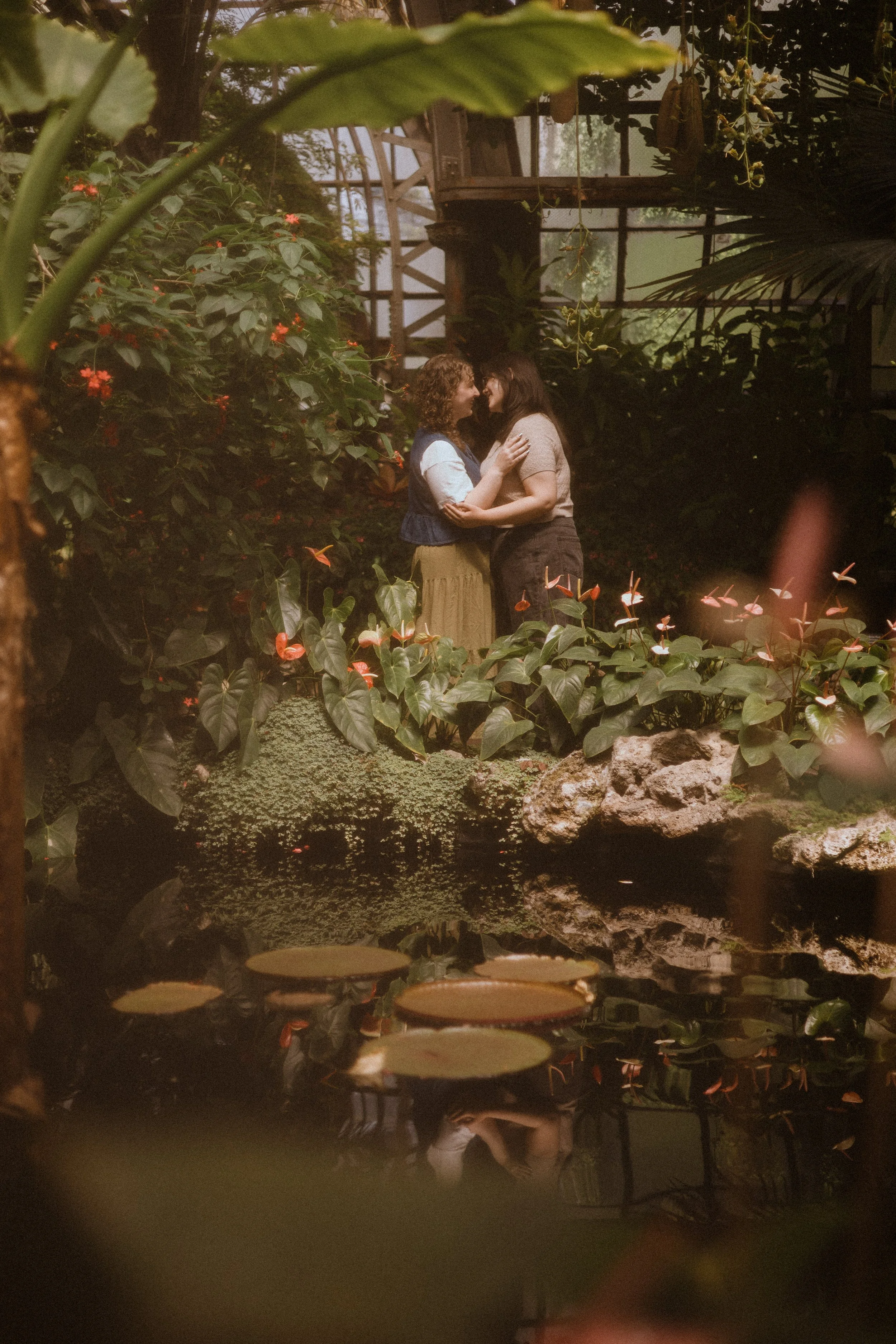 Tess + Ellie // LGBTQ+ Lincoln Park Conservatory Engagement Session