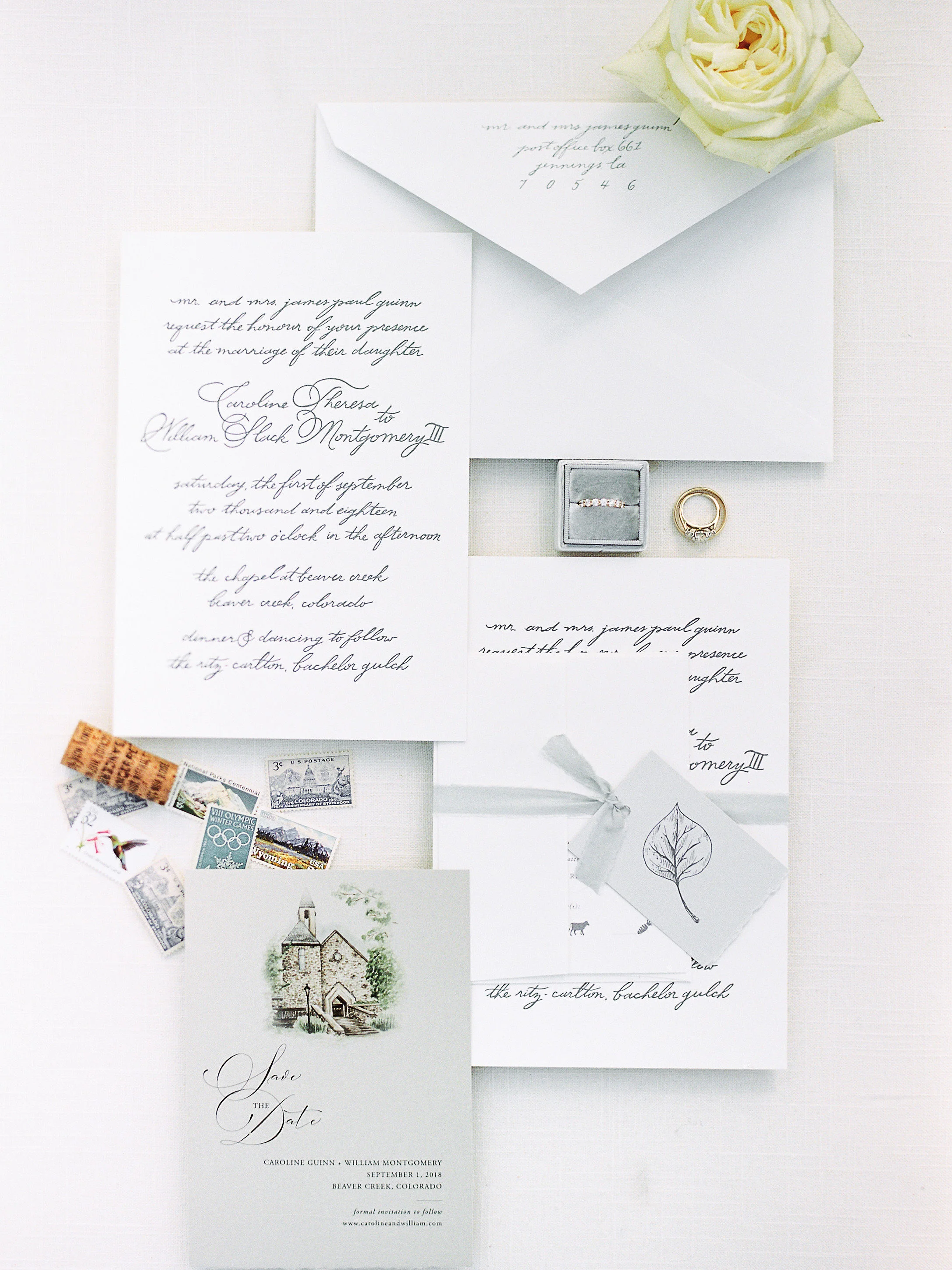 Custom Wedding Stationery, Beaver Creek CO