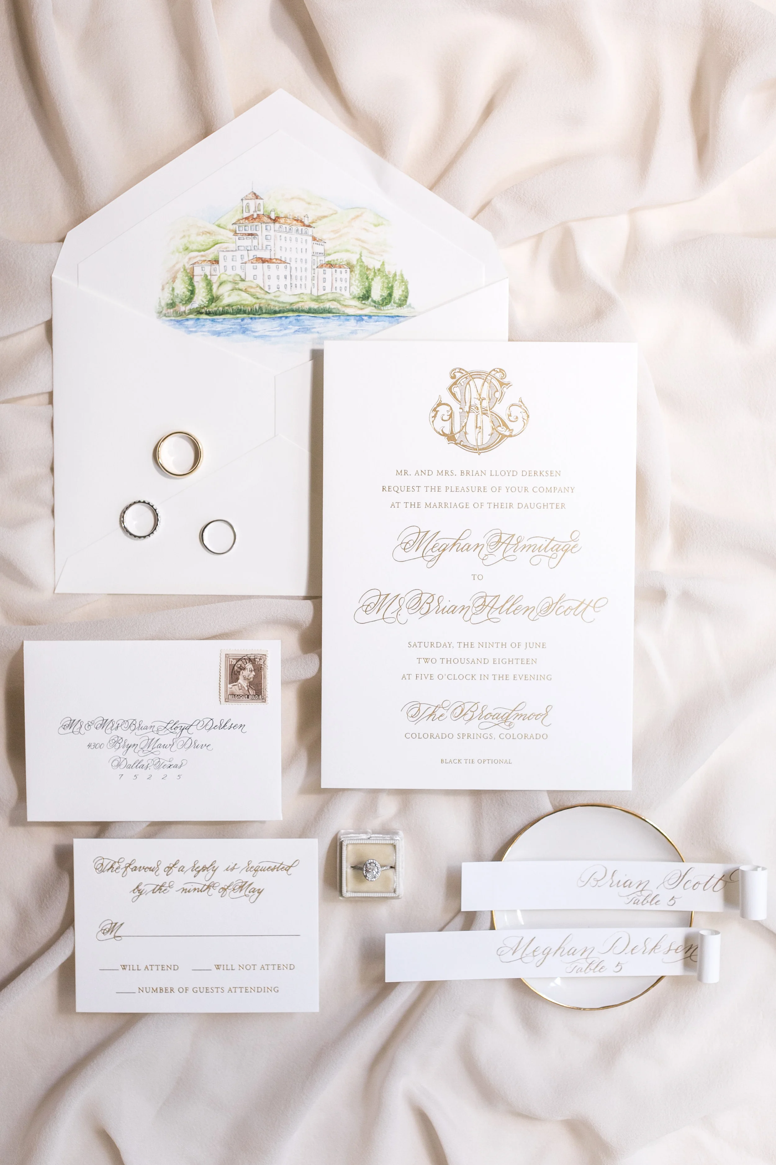 Broadmoor Wedding Invitation