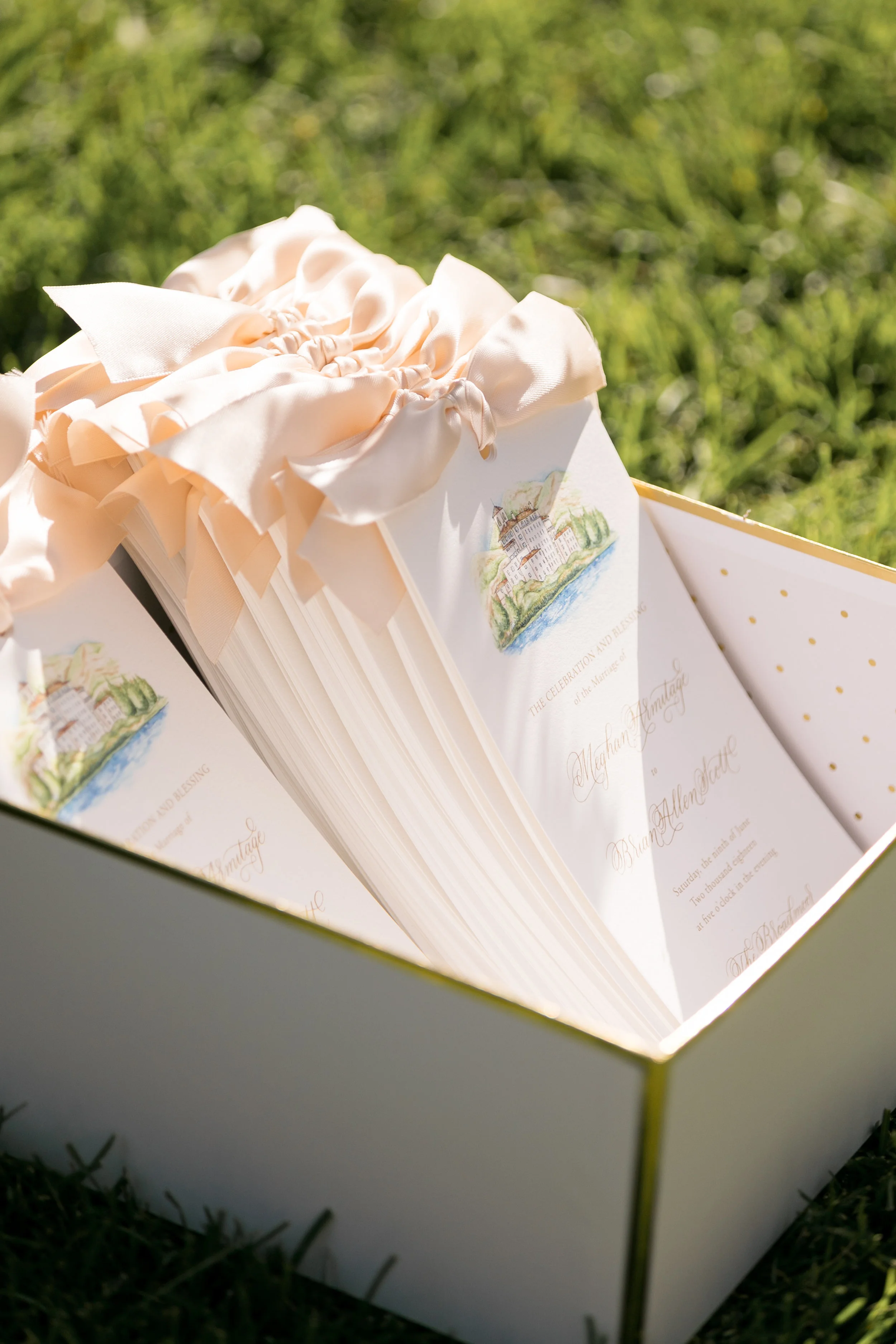 Wedding Program at the Broadmoor