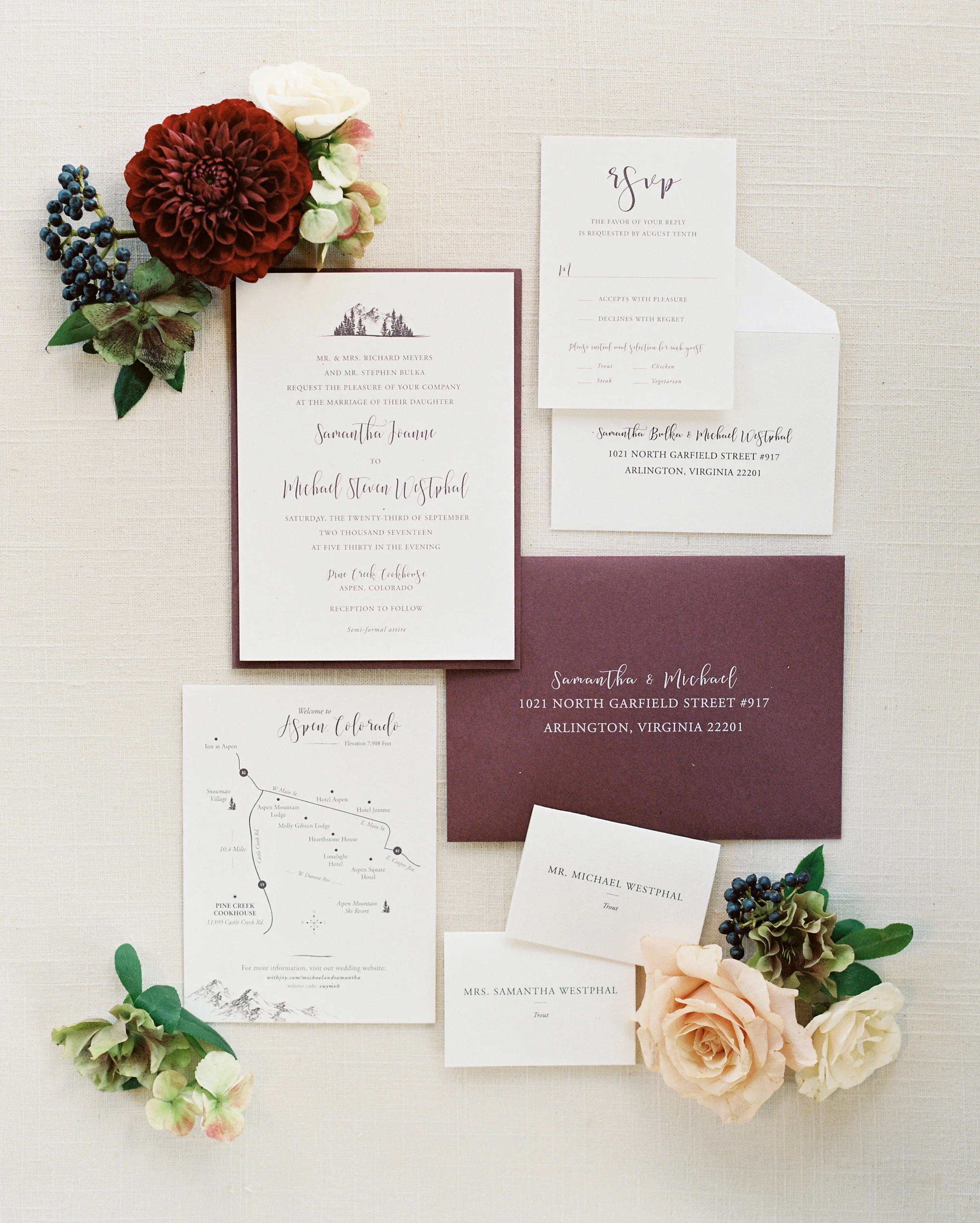 Mountain Wedding Invitation