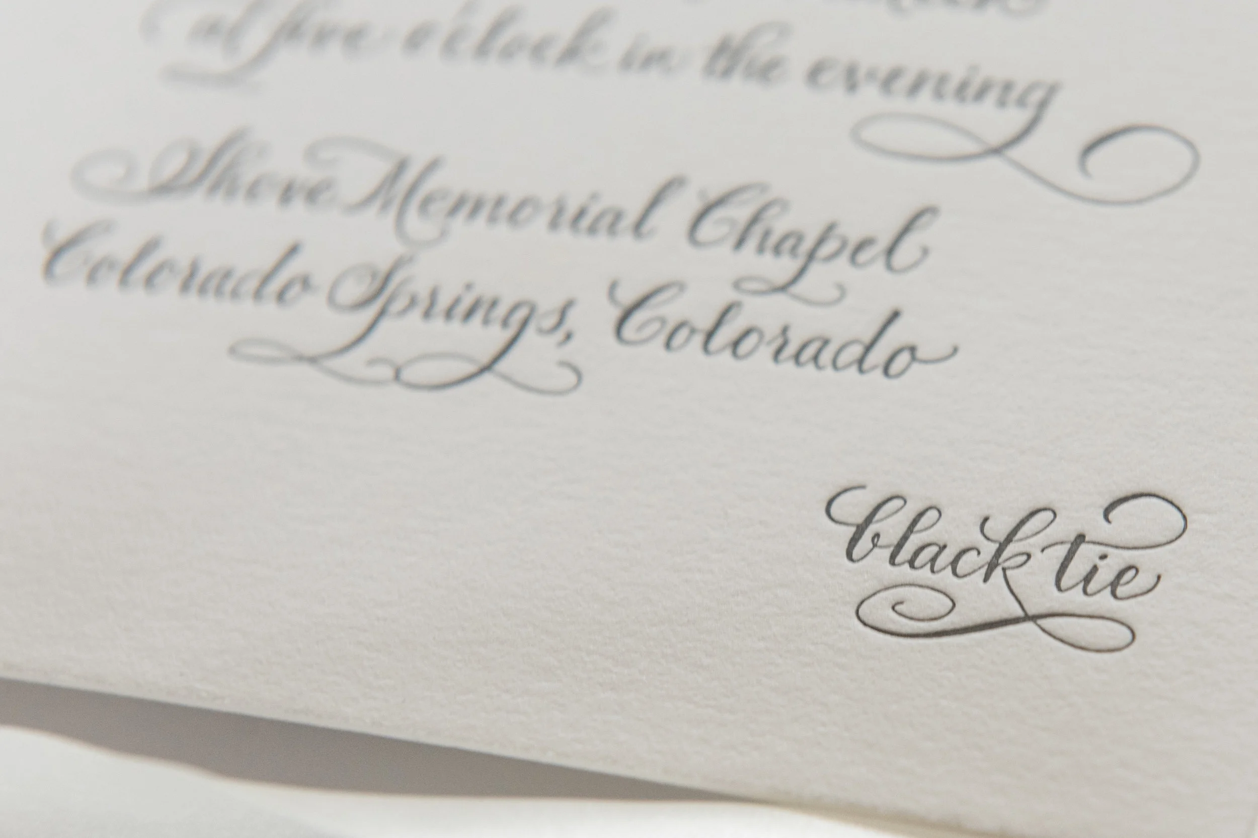 Letterpress Invitation