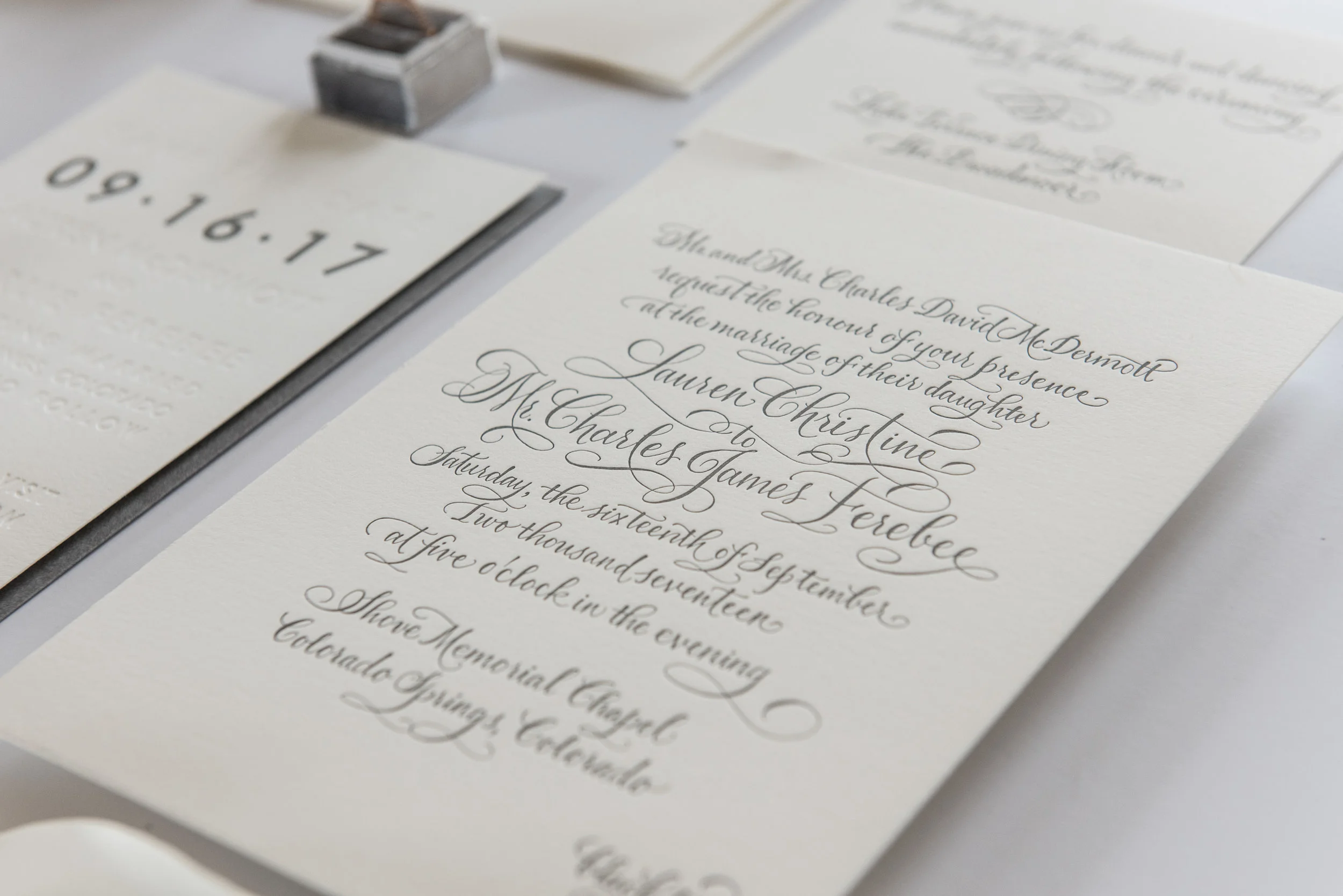 Letterpress Invitation